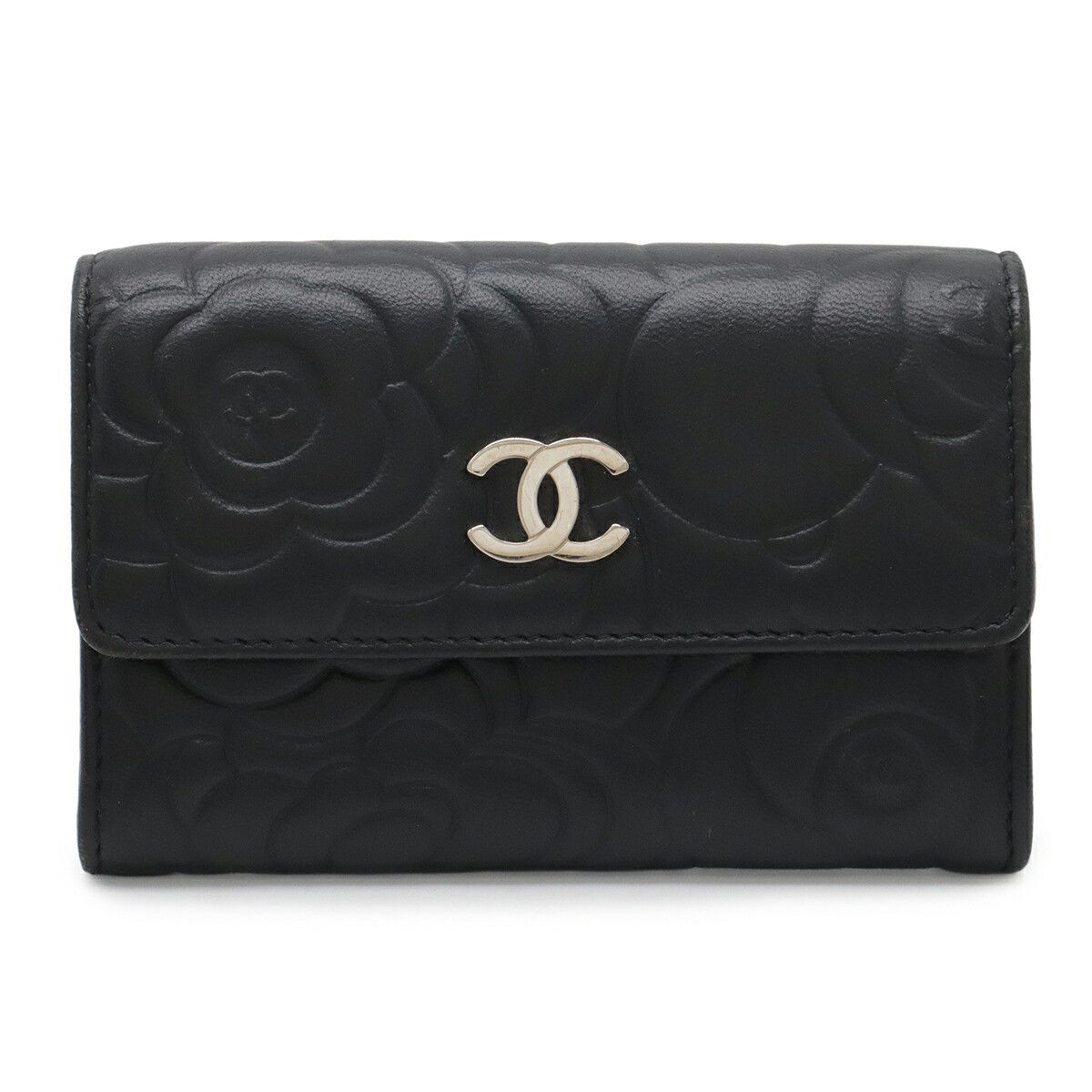 Chanel Chanel Chanel Camellia Card Case Leather Card Case A81937 DUTY FREE for USA Size ONE SIZE - 1 Thumbnail