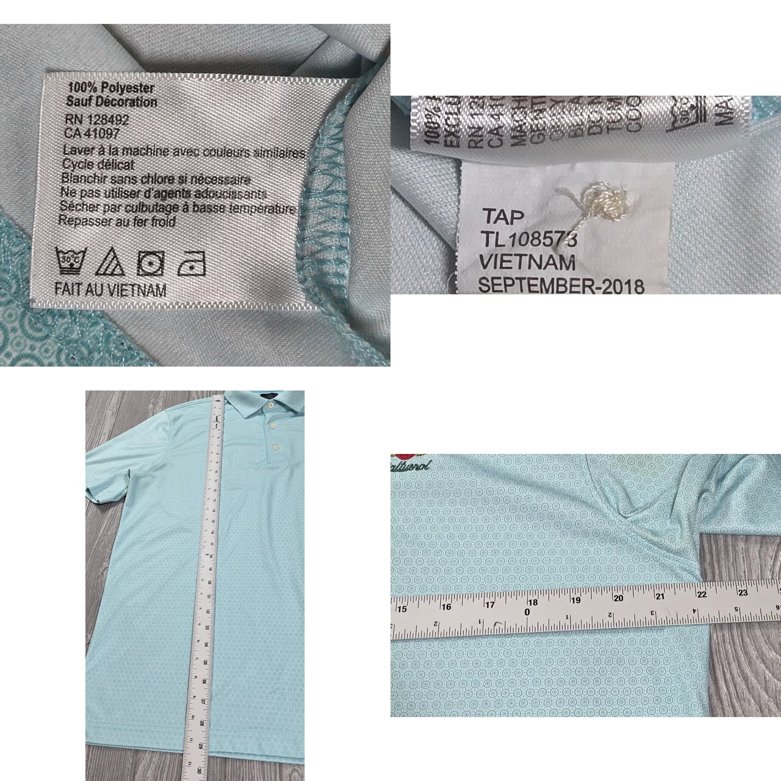 Vintage VINTAGE Baltusrol Golf Club Polo Mens L Mint Geometric AOP Short Sleeve Greg Norman Size US L / EU 52-54 / 3 - 8 Thumbnail