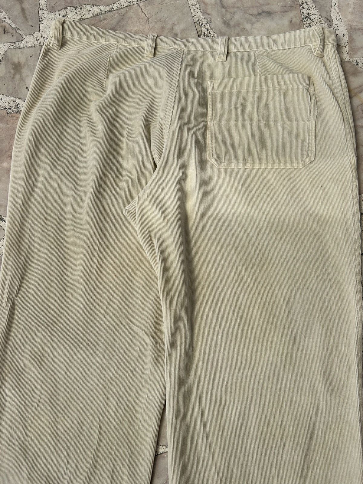 Dries Van Noten Dries Van Noten Vintage Cream Corduroy Pants Size US 30 / EU 46 - 9 Thumbnail