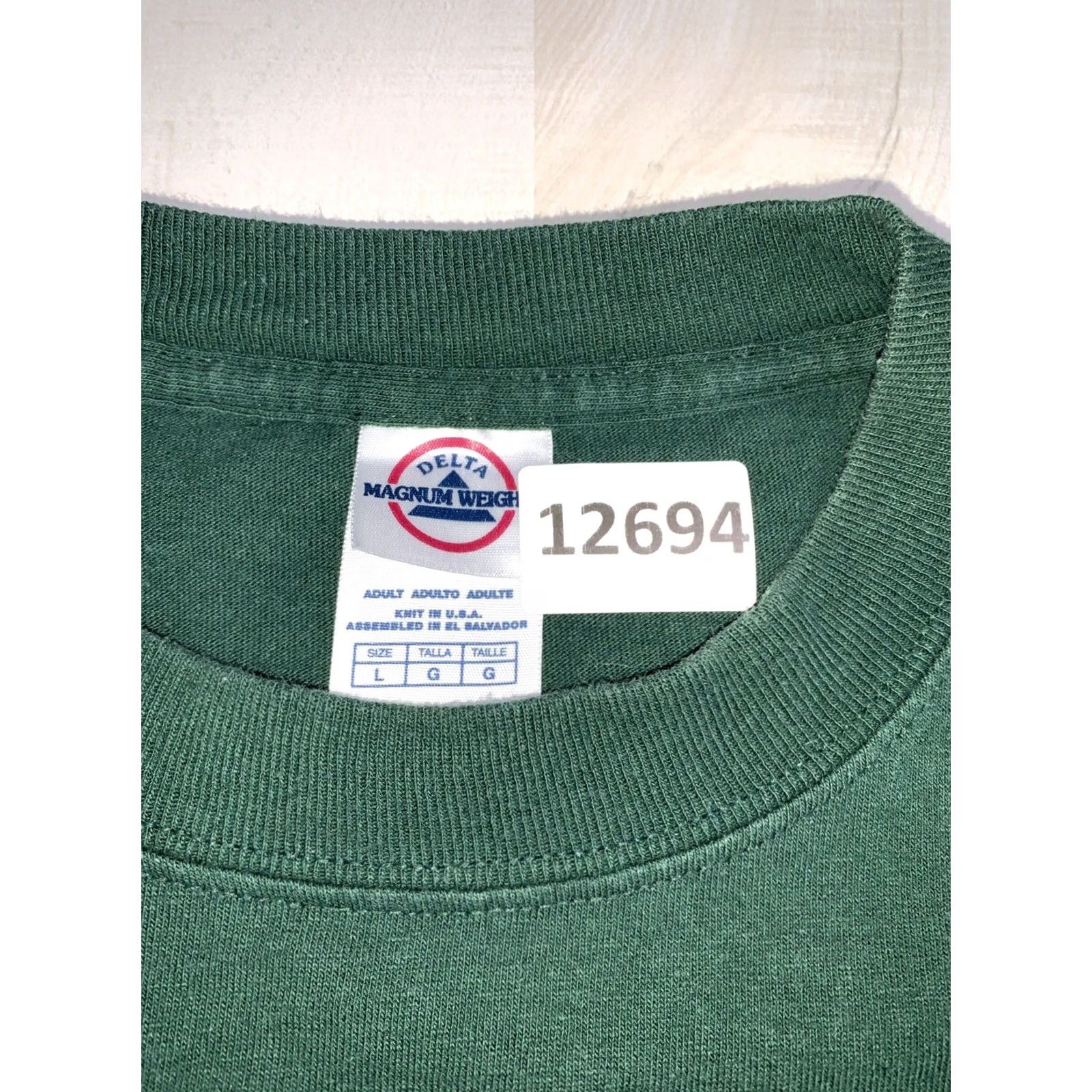 Delta VINTAGE Buck Wear 2004 Delta Magnum Weight Graphic Hunting T Shirt Large Women Green Size L / US 10 / IT 46 - 4 Thumbnail