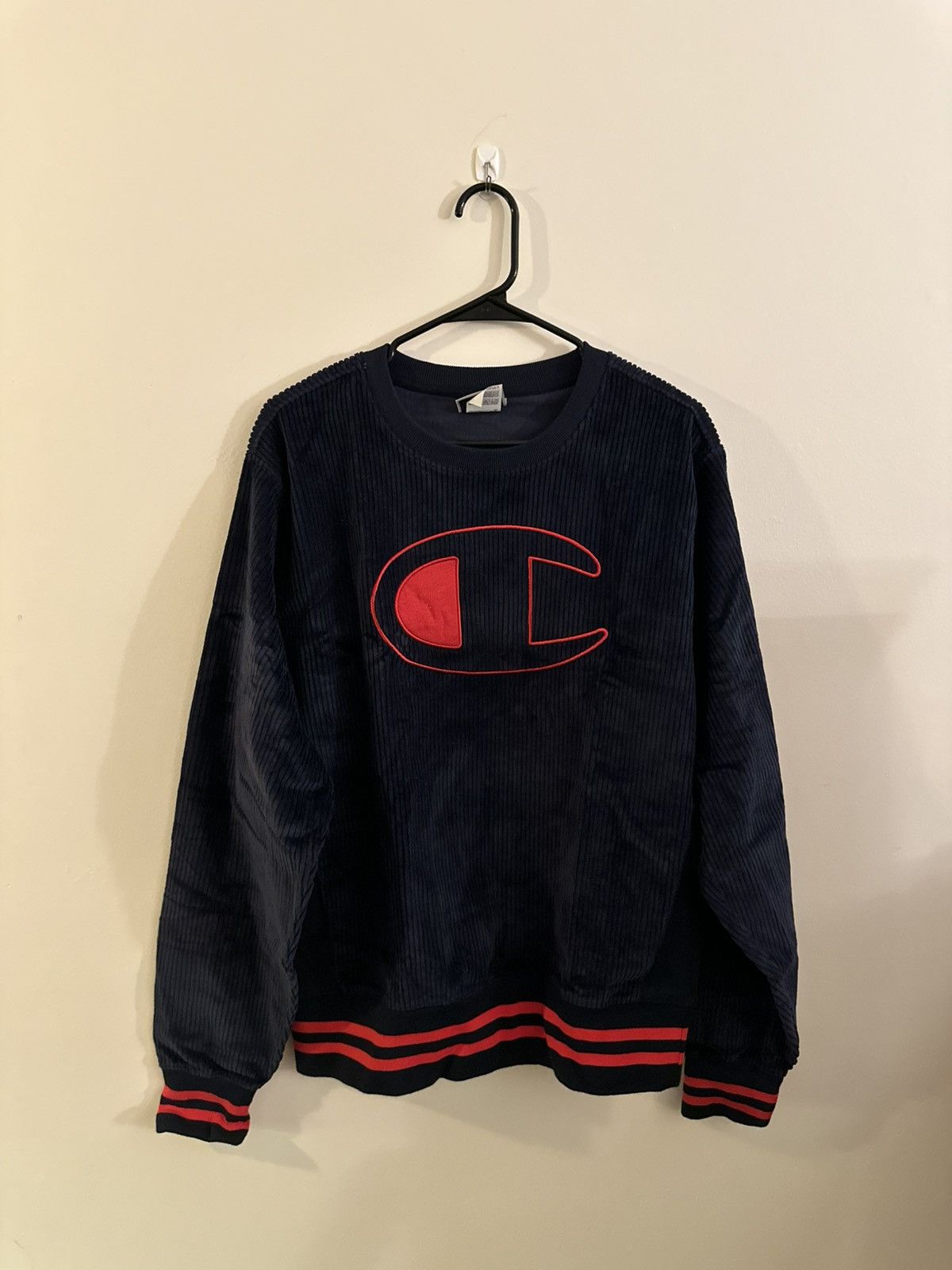 Champion CHAMPION BLUE SWEATSHIRT WITH LOGO Size US M / EU 48-50 / 2 - 1 Thumbnail