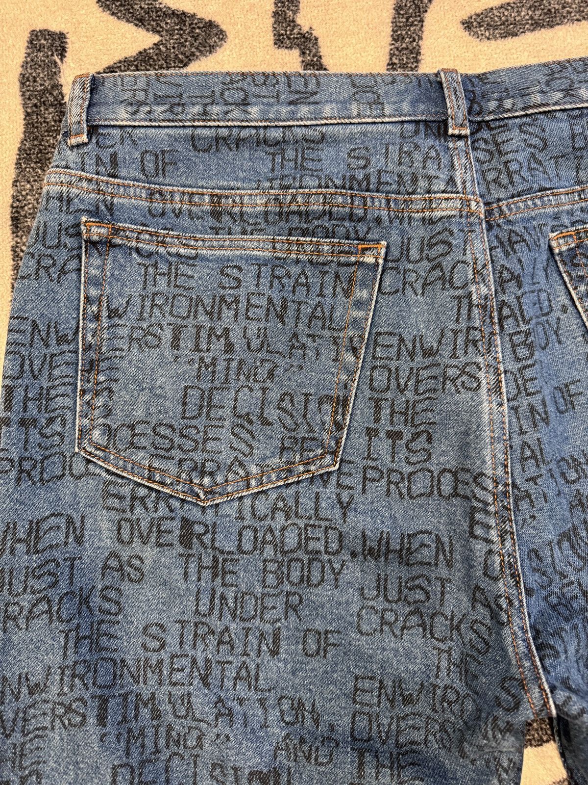 A.P.C. × Brain Dead A.P.C. Brain Dead Printed Washed Jeans Size 34 Size US 34 / EU 50 - 4 Thumbnail