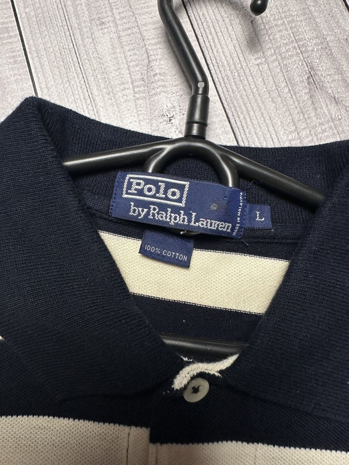 Vintage Polo Ralph Lauren rugby jersey size L/XL striped