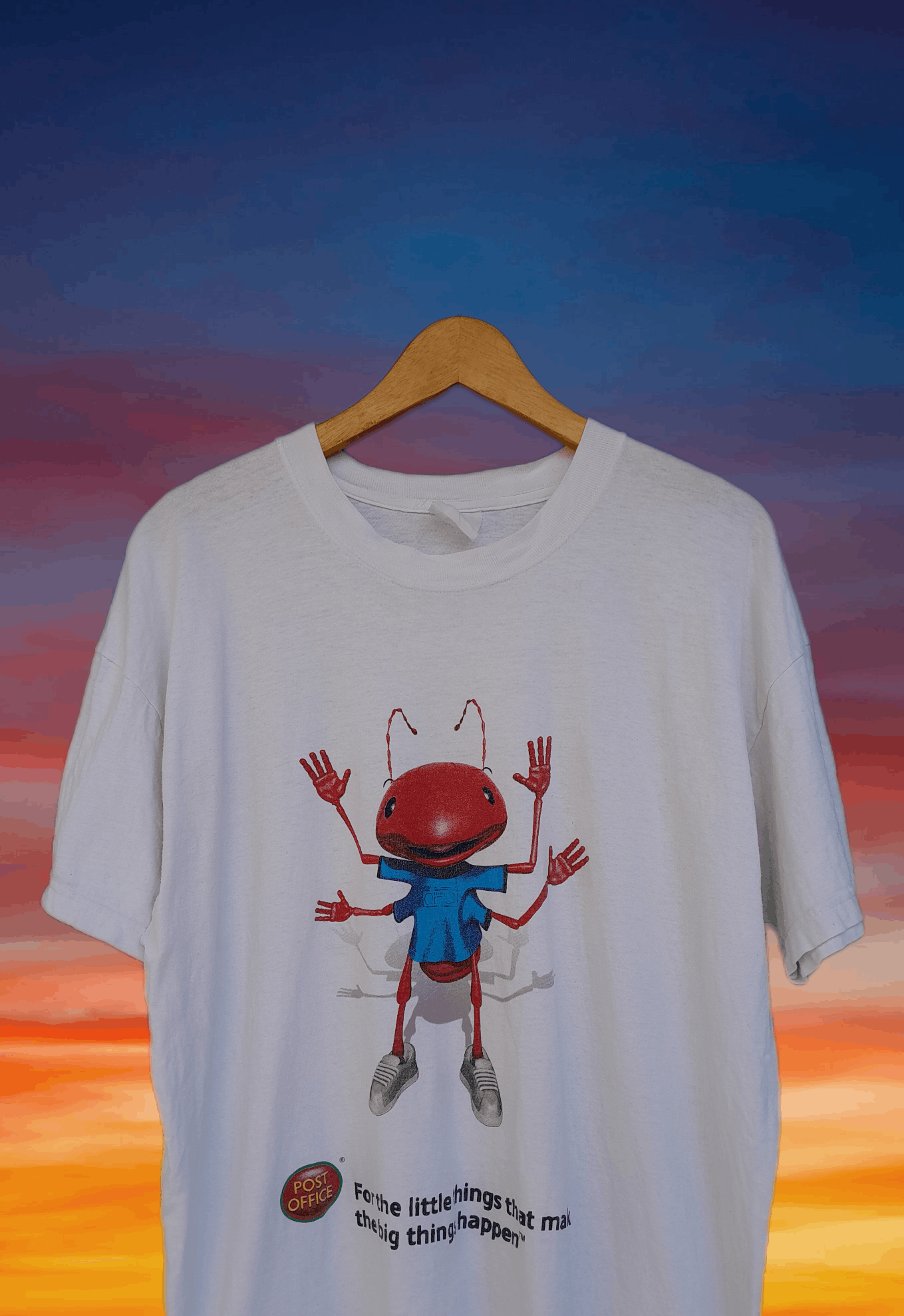 Arts & Science Vintage 90s Ant Post Office Quote art t-shirt Size US L / EU 52-54 / 3 - 3 Thumbnail