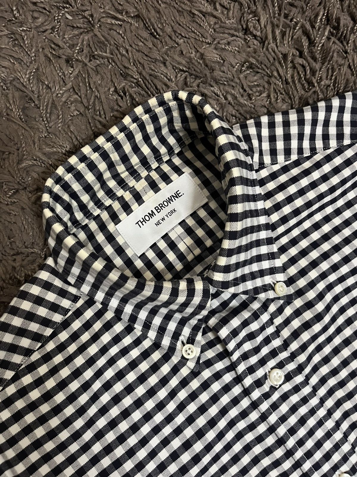 Thom Browne 2000s Gingham-check tartan longsleeve #H5 Size US S / EU 44-46 / 1 - 11 Thumbnail