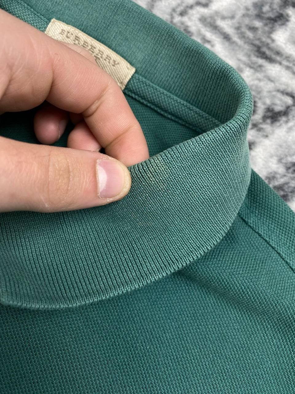 Burberry Burberry Brit Polo Shirt Nova Check Collar Men Size XL Green Size US XL / EU 56 / 4 - 5 Thumbnail