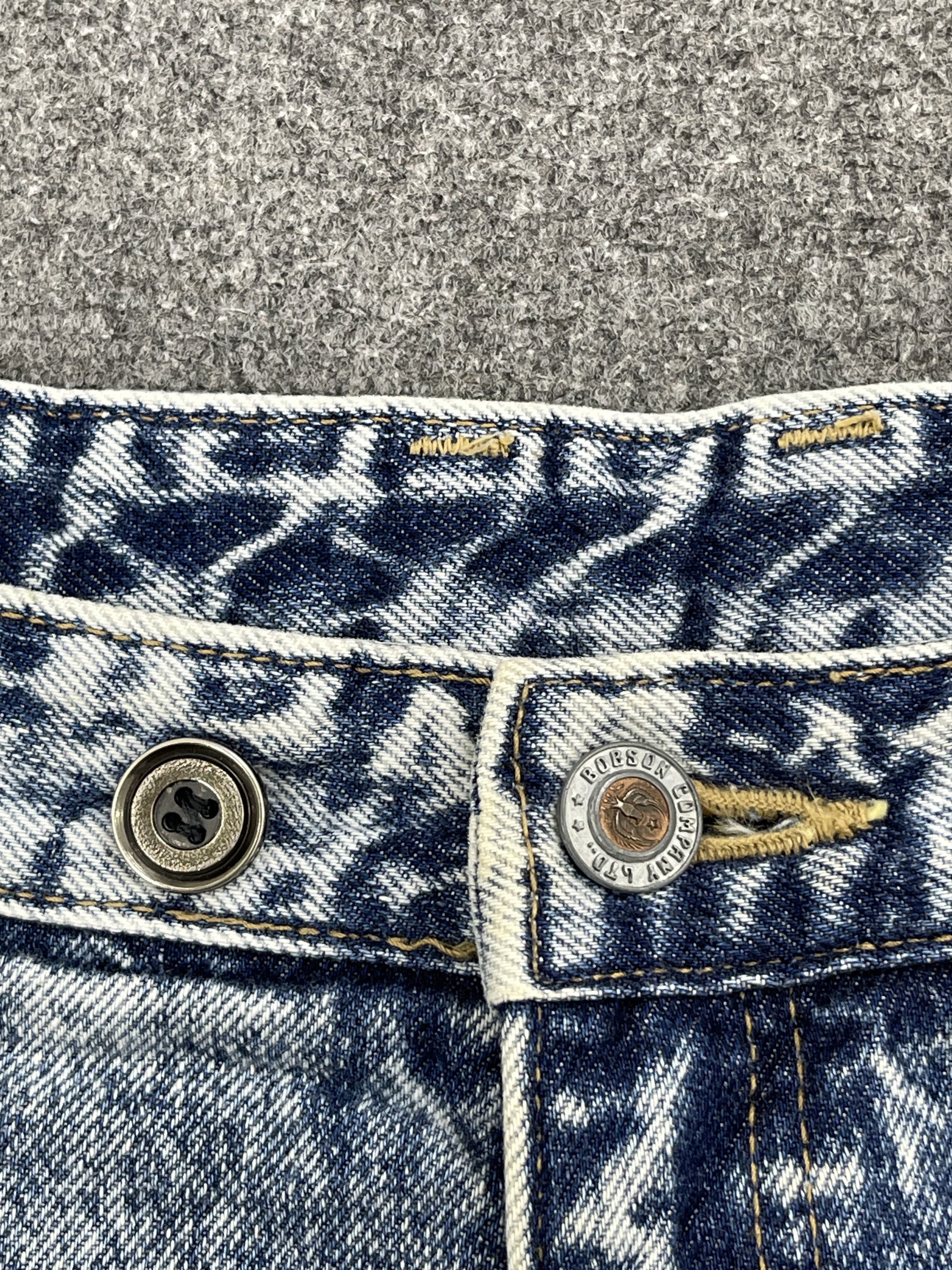 Vintage Vintage Bobson Acid Washed Denim Jeans DP2562 Size US 34 / EU 50 - 9 Thumbnail