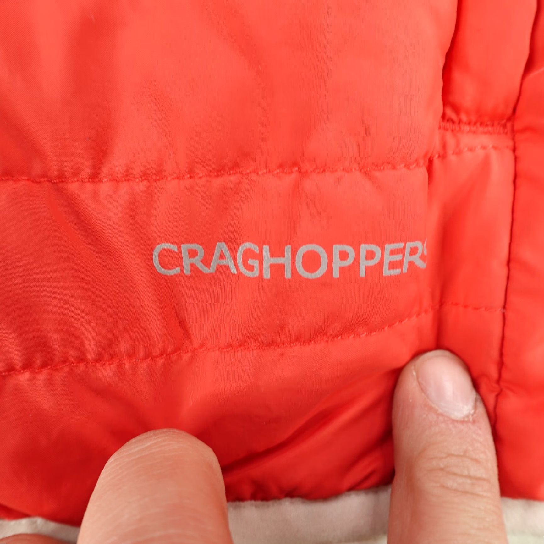 Vintage Craghoppers Nat Geo Jacket Women M Orange Puffer Jacket Full Zip Insulated Logo Zip Pockets Casual Travel Workwear Modern Outdoor Theme Nature 90s? Size M / US 6-8 / IT 42-44 - 6 Thumbnail