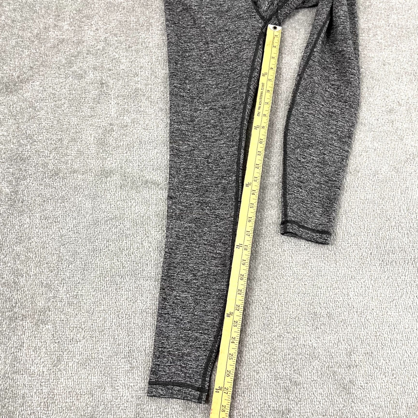 Lululemon LULULEMON Wunder Under Tights Womens Size 6 Ankle Heathered Black Yoga Gym Leggings Size 28" / US 6 / IT 42 - 7 Thumbnail