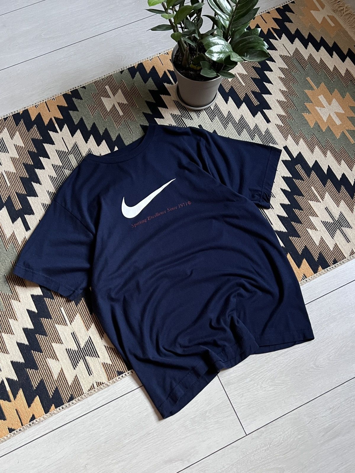 Nike Nike Vintage Sporting Excellence Since 1971 Shirt Size US M / EU 48-50 / 2 - 3 Thumbnail