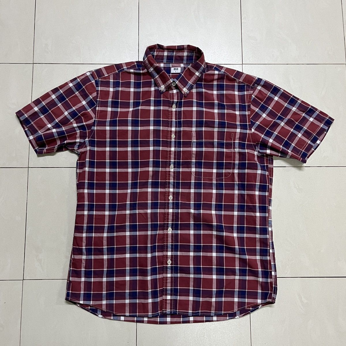 Japanese Brand × Uniqlo × Vintage Uniqlo Checkered Button Up Shirt Size US M / EU 48-50 / 2 - 2 Thumbnail