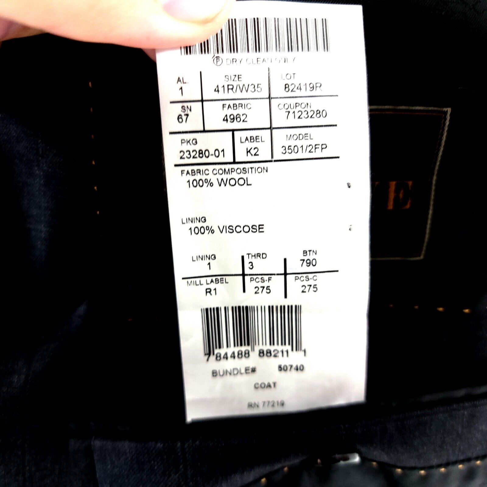 Jos. A. Bank Jos A Bank Reserve Reda Super 110s Wool 2 Button Suit Jacket Size 40R - 11 Thumbnail