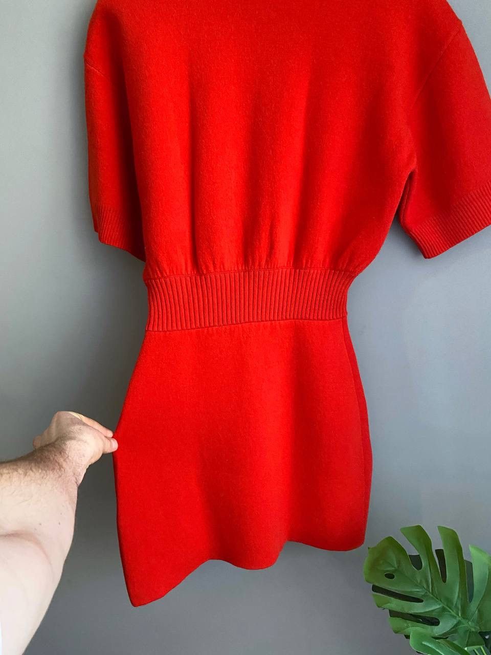 Sandro Sandro Women's Wool/Cashmere Red Knitted Mini Dress, 36/S Size S / US 4 / IT 40 - 16 Thumbnail