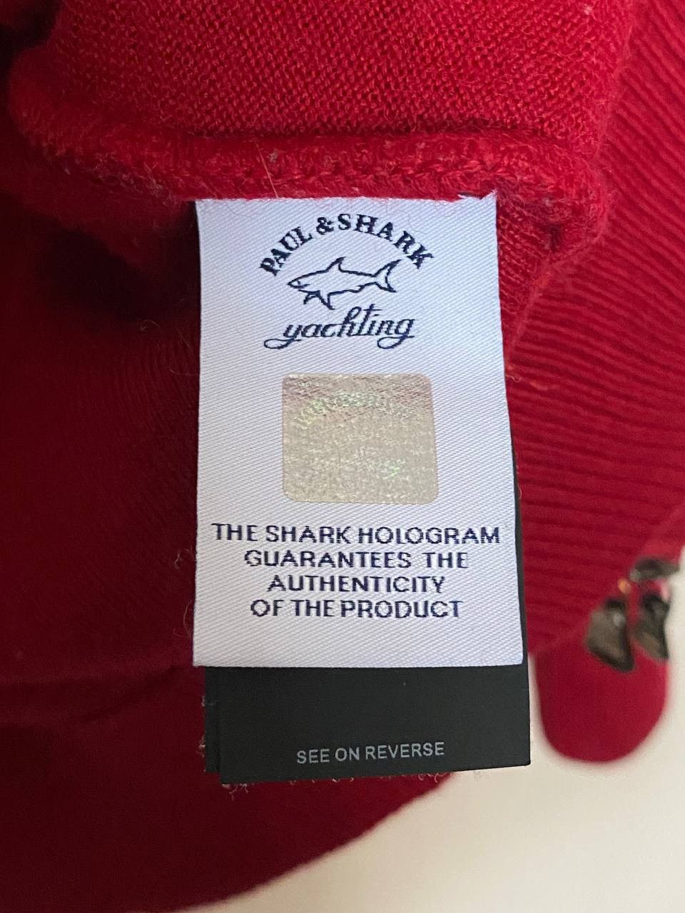 Paul & Shark RRP 530$ PAUL& SHARK WOOL FULL ZIP SWEATER WITH ICONIC BADGE Size US M / EU 48-50 / 2 - 10 Thumbnail