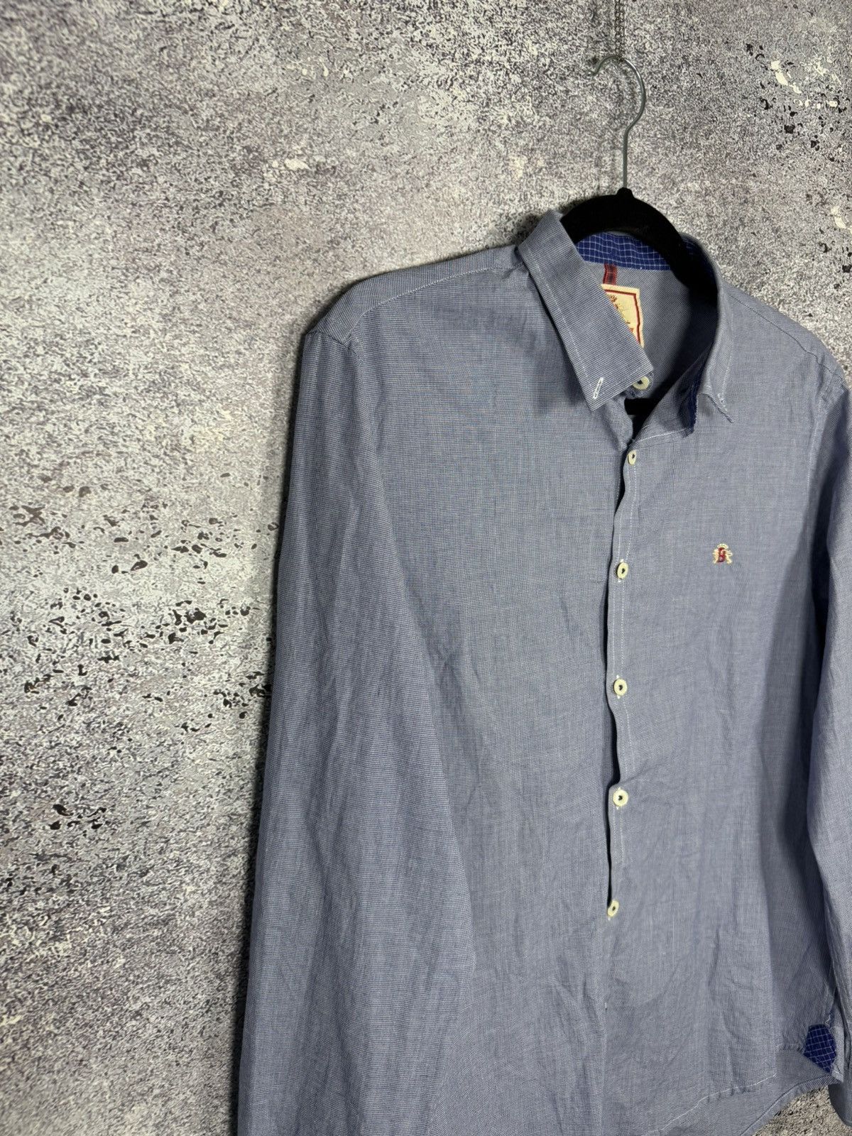Baracuta × Vintage Baracuta Shirt Men’s Medium Blue Check Plain Mods SKA Size US M / EU 48-50 / 2 - 5 Thumbnail