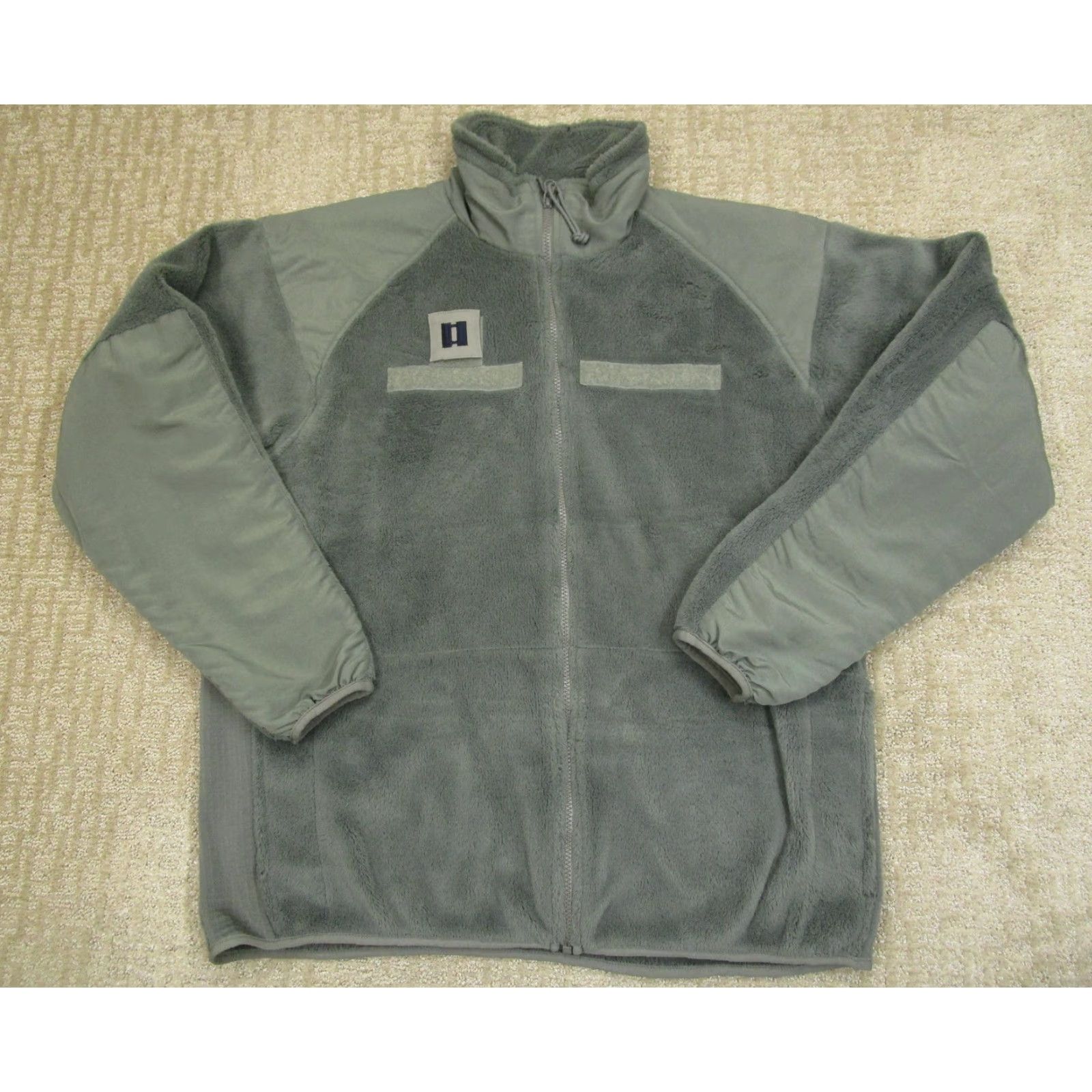 Vintage Peckham Winter Gray Fleece Jacket Men Large EEWCS Gen III Military Long Zip Mid-Length Casual Workwear Army Outdoor Boys? Size US L / EU 52-54 / 3 - 2 Thumbnail