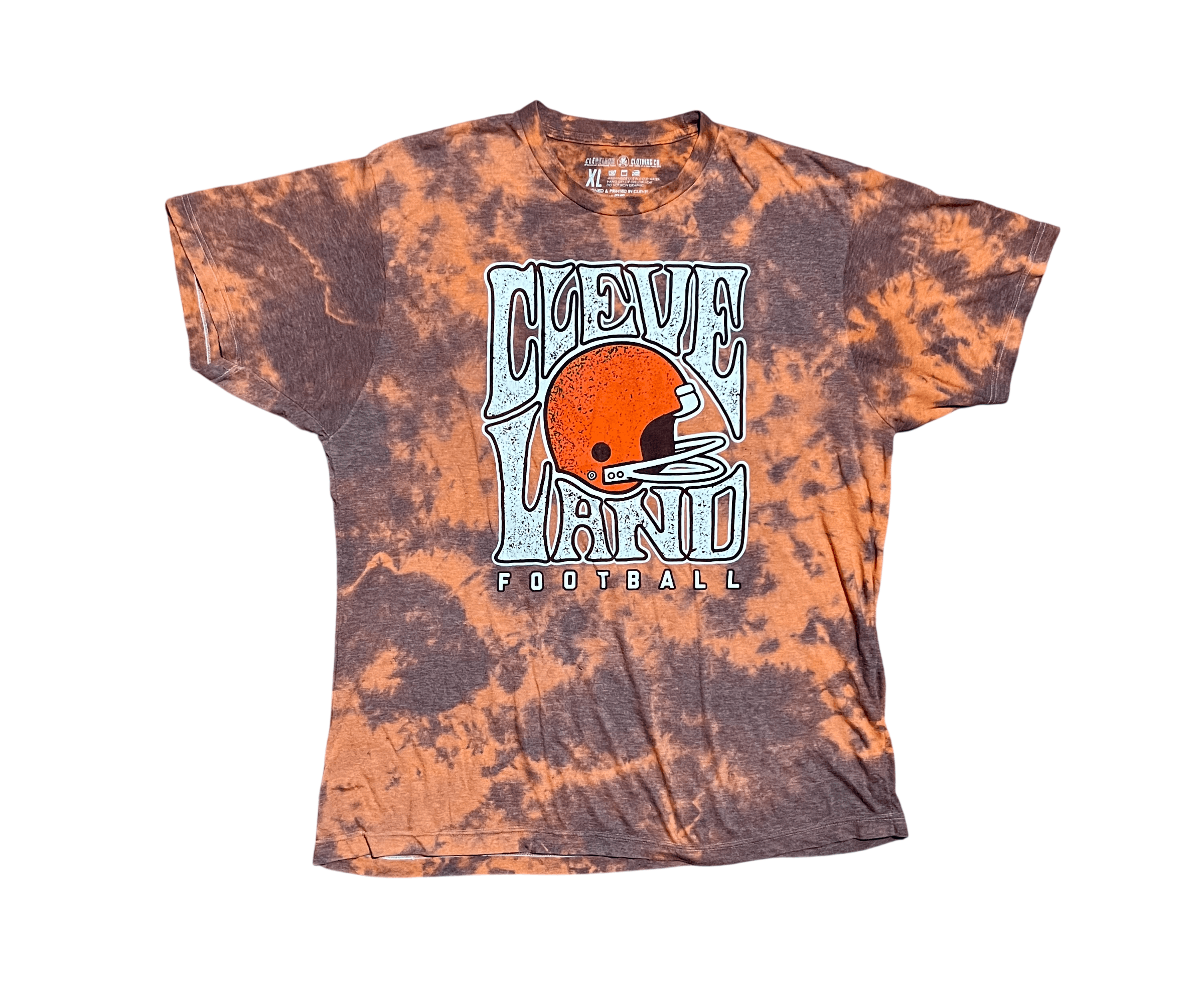 Other Cleveland Browns Football Tie Die Helmet Graphic T-Shirt Size US XL / EU 56 / 4 - 1 Thumbnail