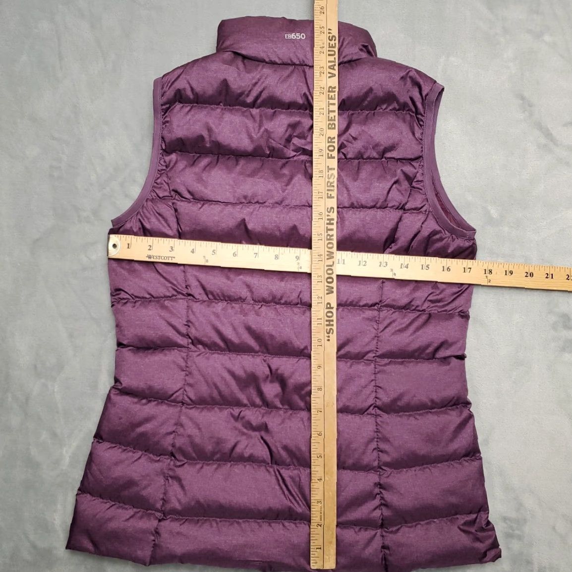 Eddie Bauer Eddie Bauer Down Vest Womens XS Purple Puffer EB650 Fill Quilted Sleeveless Vest Women's XS Purple Down Quilted Sleeveless Puffer Zip Front EB650 Size XS / US 0-2 / IT 36-38 - 7 Thumbnail