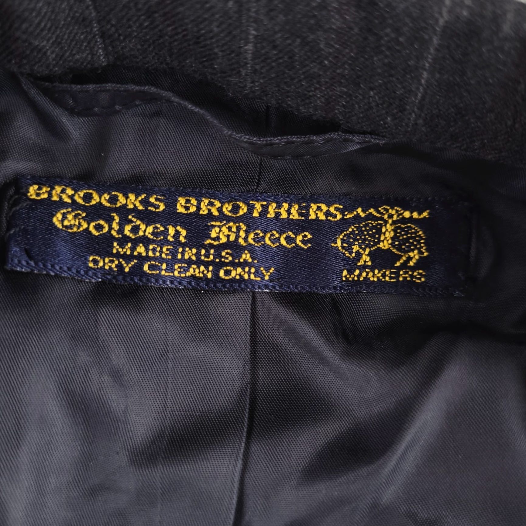 Brooks Brothers VINTAGE Brooks Brothers Golden Fleece Suit Jacket Mens 46 Gray Made USA Charcoal Size 46R - 3 Thumbnail