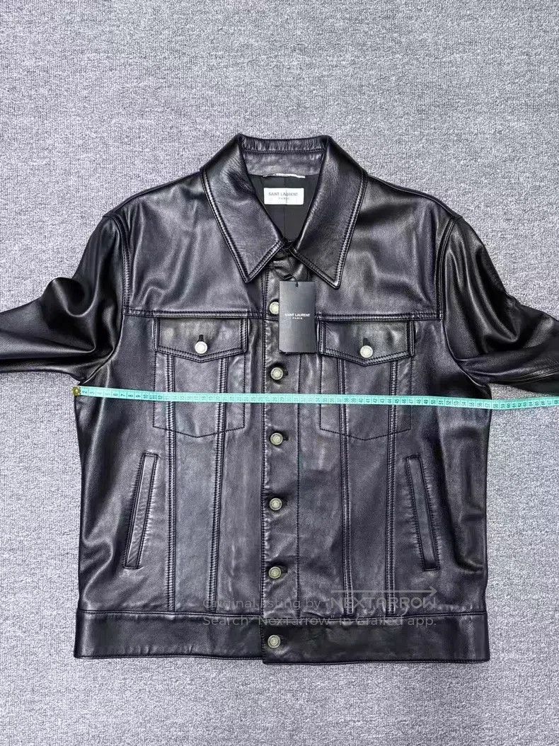 Saint Laurent Paris Saint Laurent Paris Sheepskin Biker Jacket Size US XXL / EU 58 / 5 - 6 Thumbnail