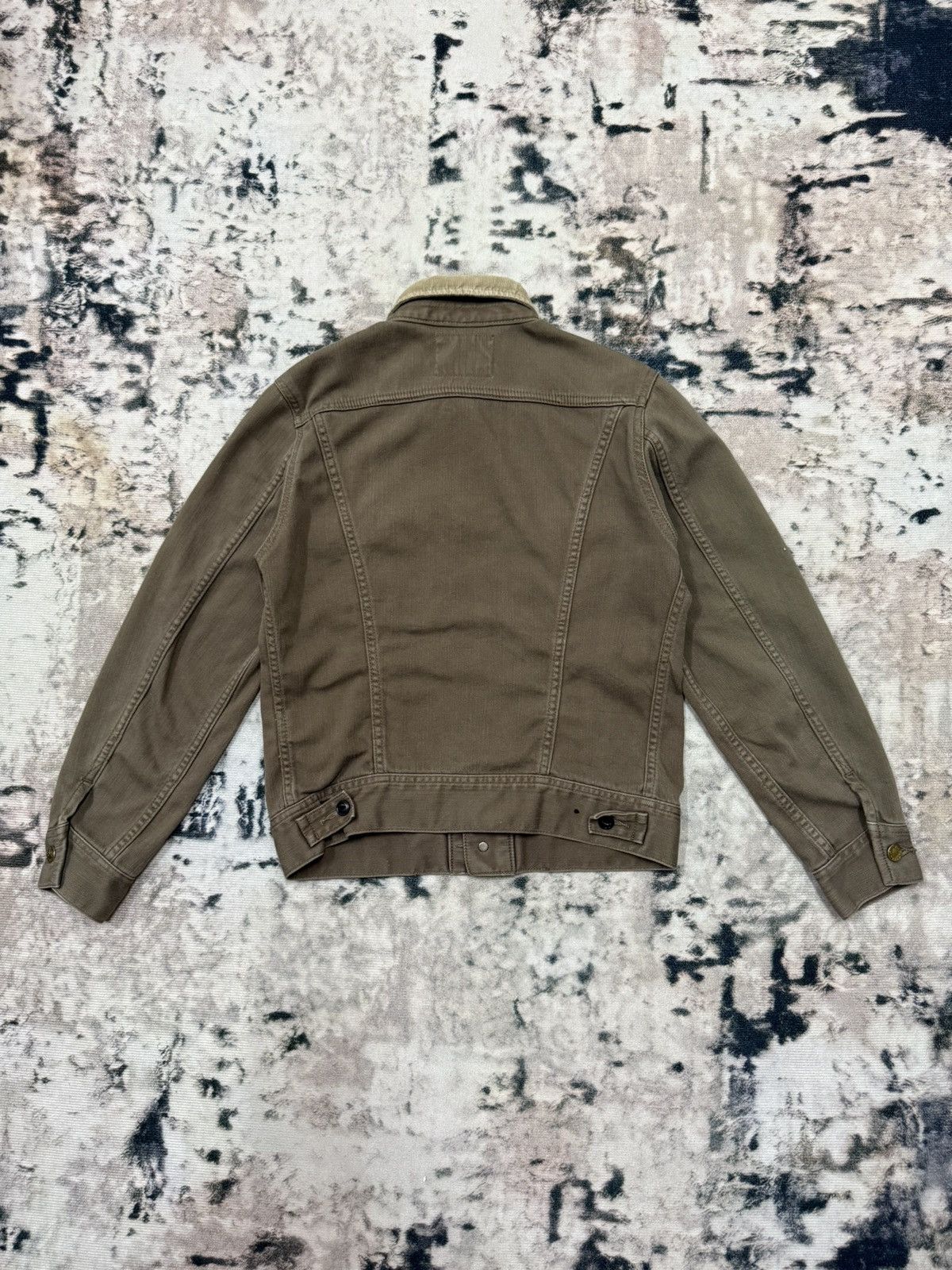 Lee Vintage 90s Lee rider Reproduction Brown Trucker Jacket Size US XS / EU 42 / 0 - 10 Thumbnail