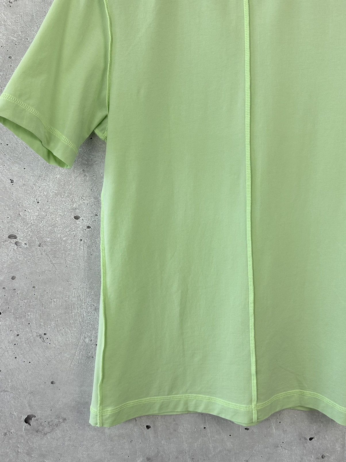 Ganni Gianni Logo Stretch-Cotton Jersey Top in Light Green Size XS / US 0-2 / IT 36-38 - 5 Thumbnail