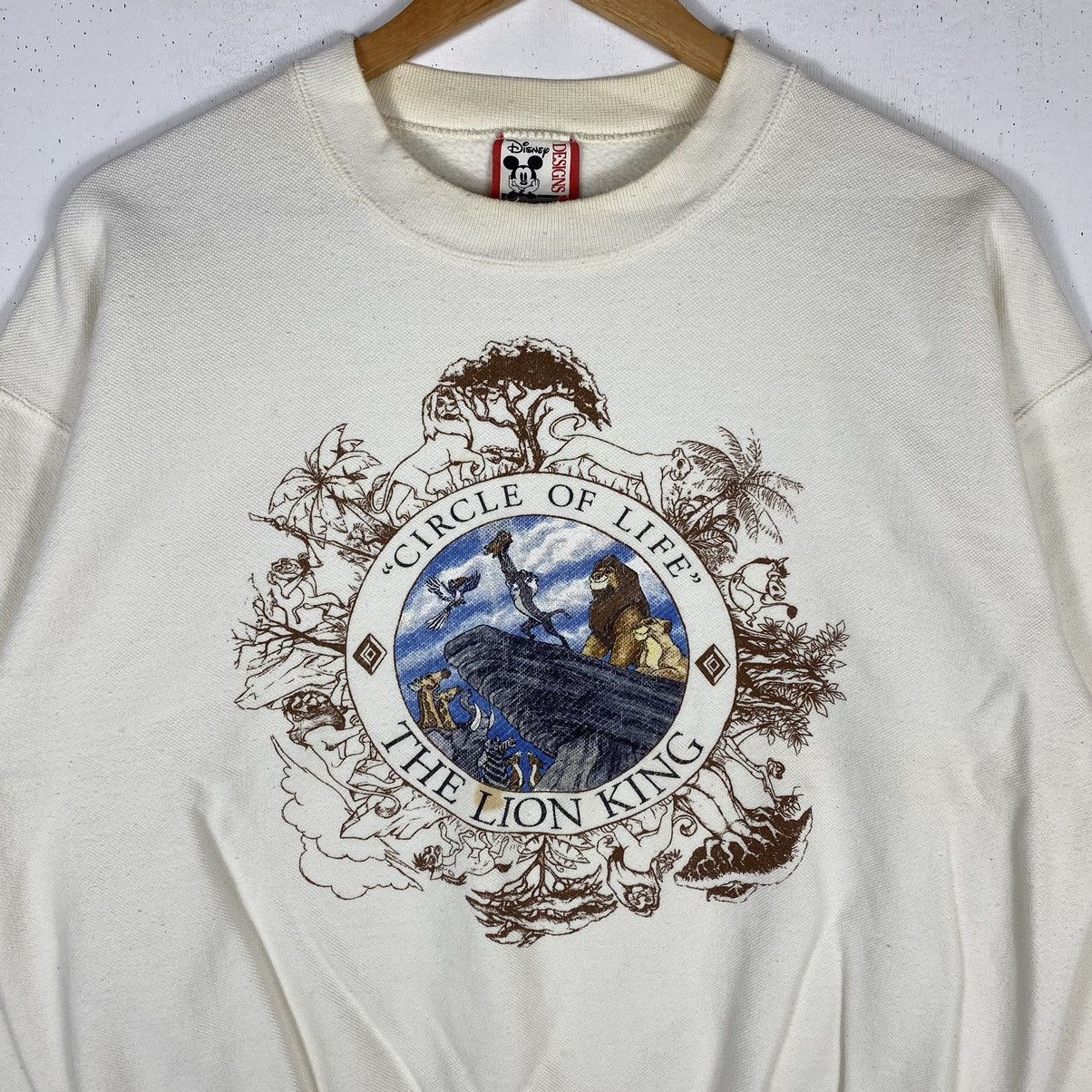 Disney × Vintage VINTAGE 90's THE LION KING MOVIE DISNEY CARTOON CREWNECK Size US M / EU 48-50 / 2 - 3 Thumbnail