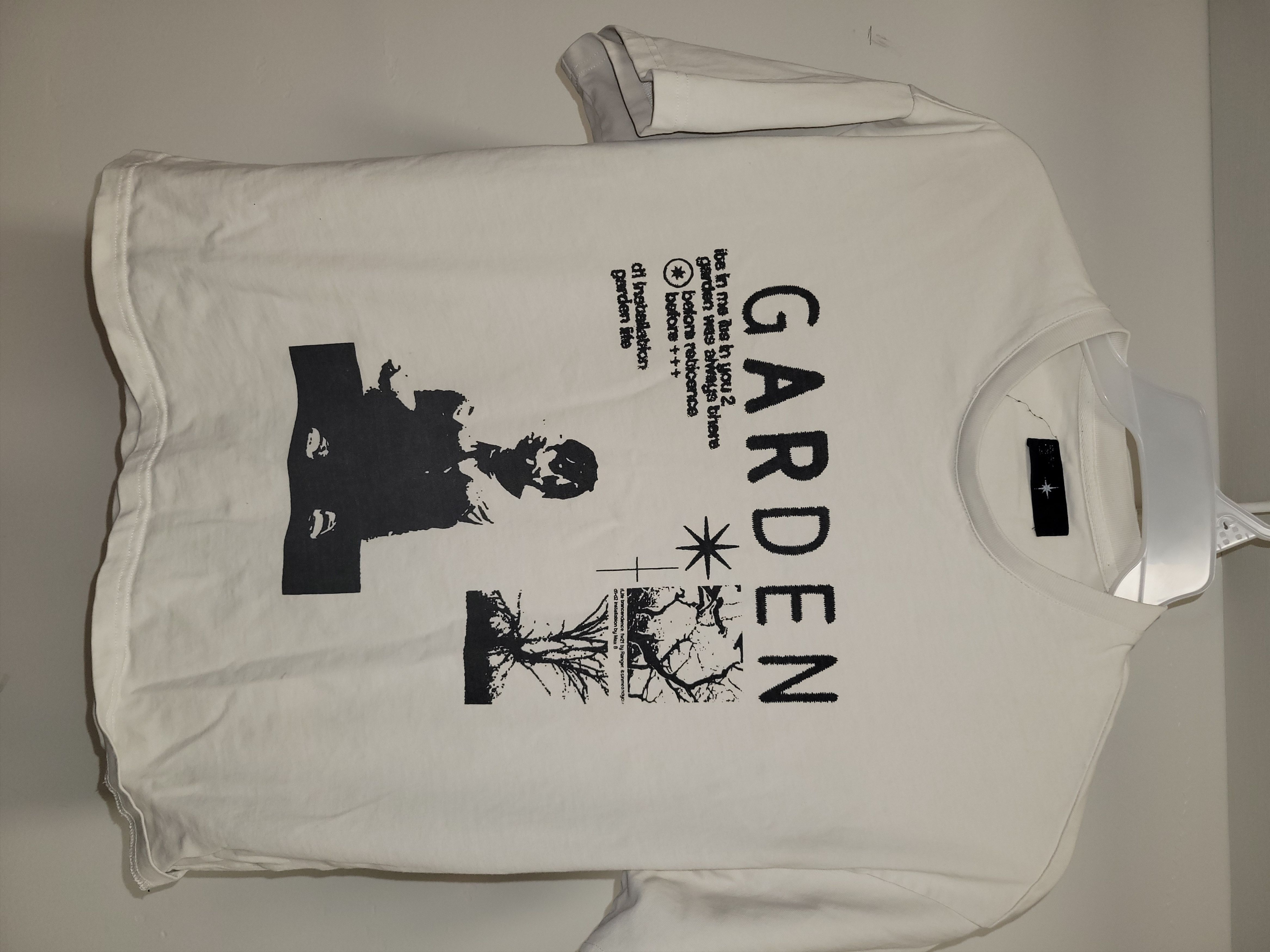 image of Archival Clothing x Avant Garde Ranger Cartel Garden Tee in White, Men's (Size Large)