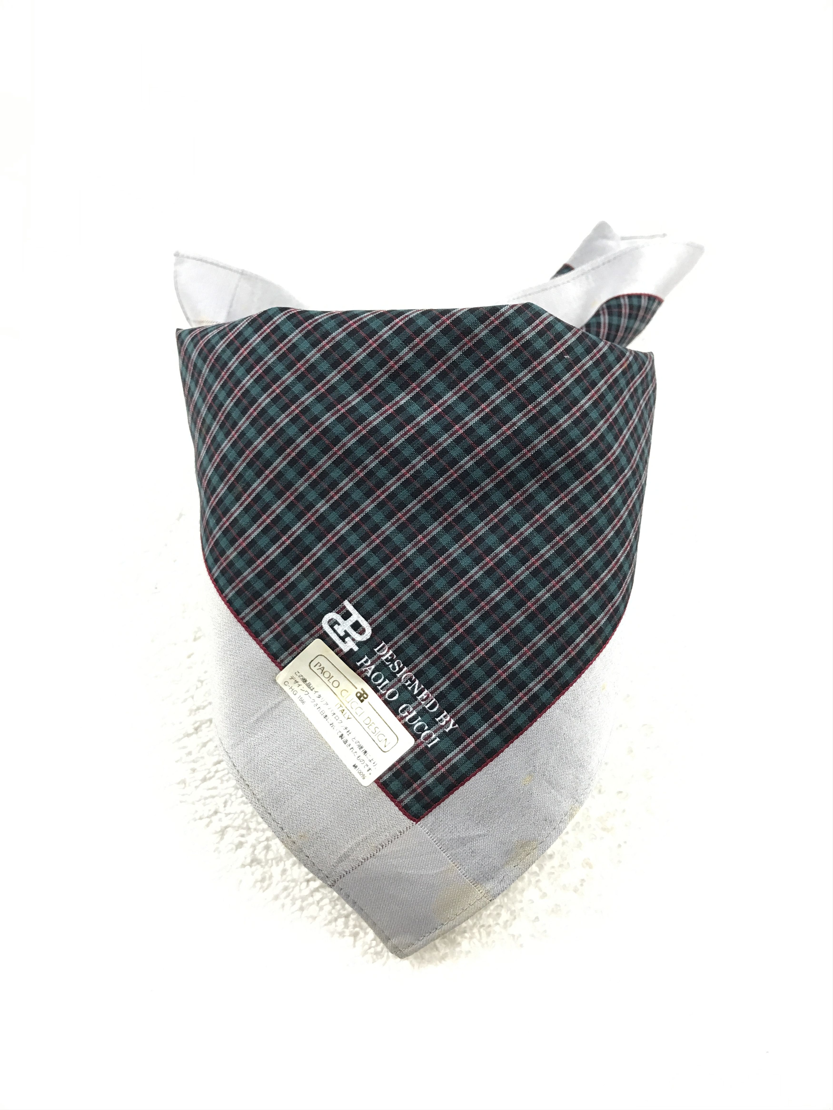 Paolo Gucci × Vintage Vintage Paolo Gucci Bandana Neckerchief Handkerchief Size ONE SIZE - 3 Thumbnail