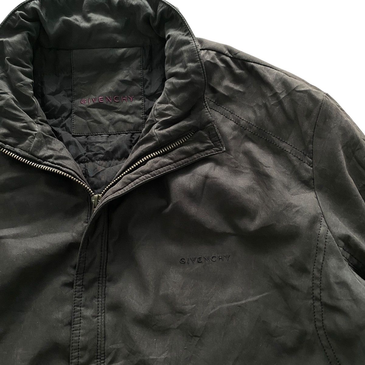Givenchy Vintage 90s Givenchy Suede Jacket Size US L / EU 52-54 / 3 - 3 Thumbnail