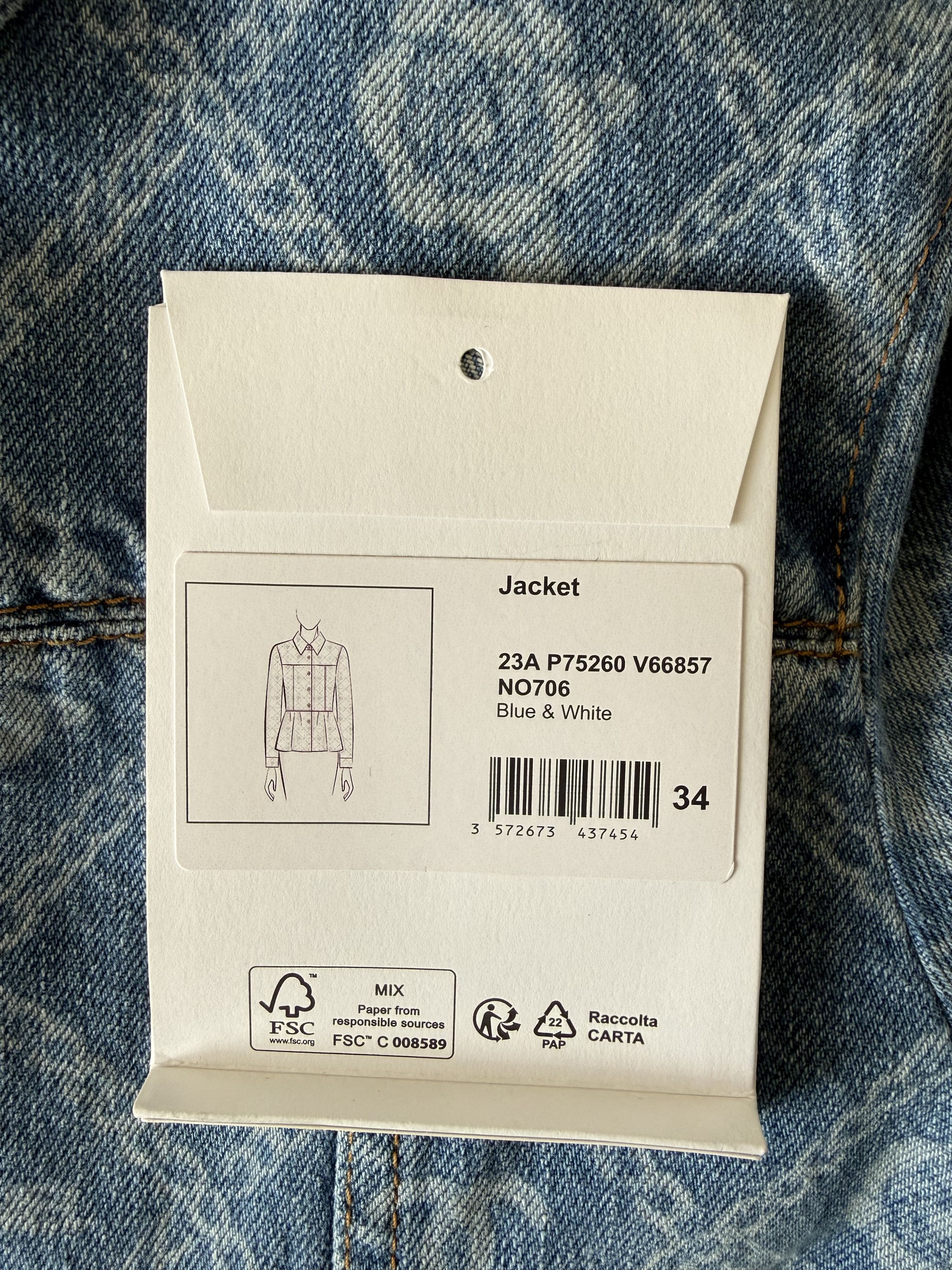 Chanel Chanel 23A CC Camelia Peplum Denim Jacket 34 Size XS / US 0-2 / IT 36-38 - 13 Thumbnail