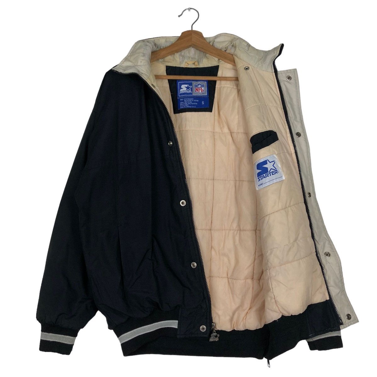 NFL 🔥Vintage Bomber Jacket Starter NFL Raiders Big Logo Size US S / EU 44-46 / 1 - 11 Thumbnail
