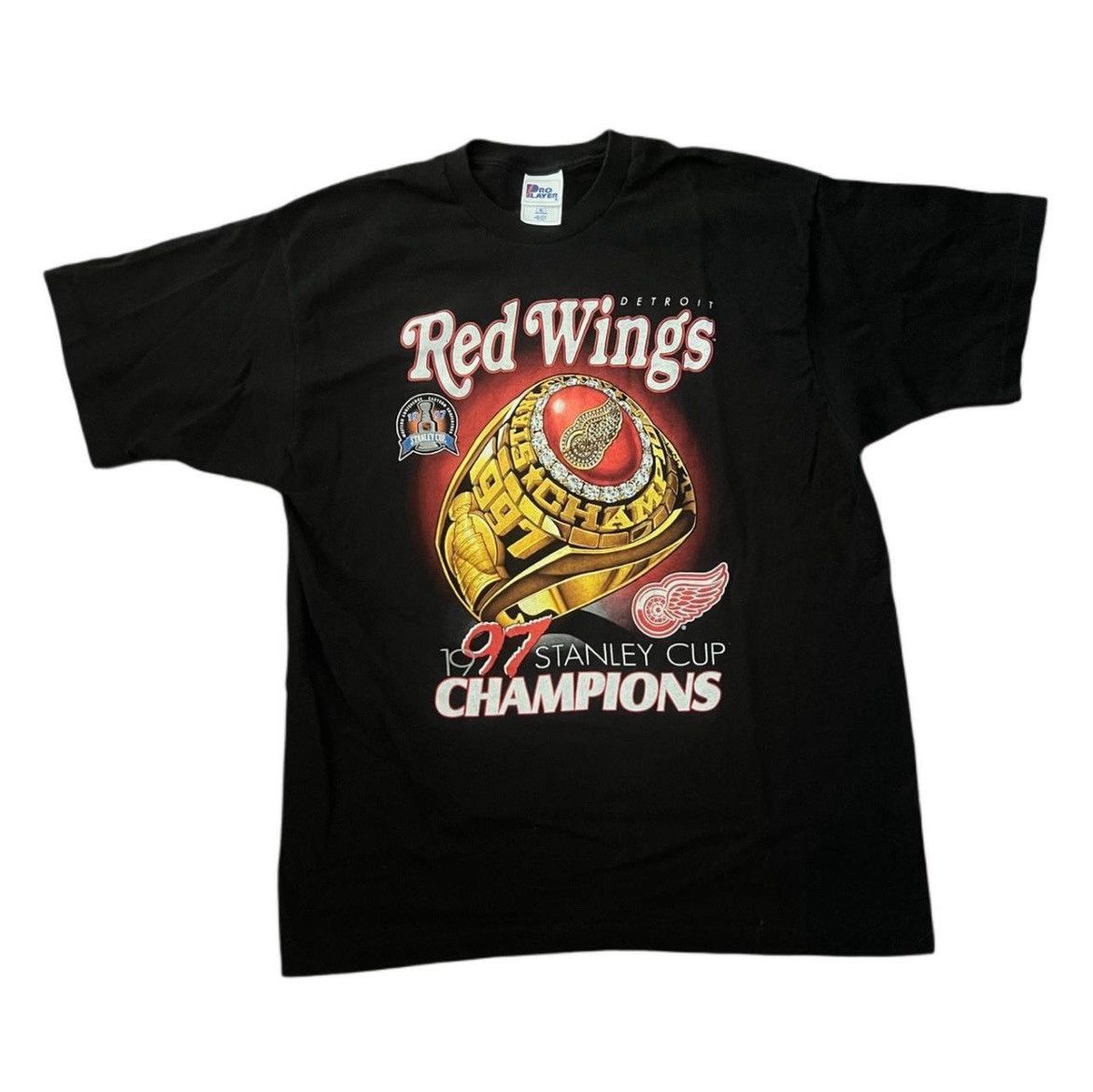 Pro Player Vintage 1997 Red Wings Stanley Cup Tee Pro Player XL USA Size US XL / EU 56 / 4 - 1 Thumbnail