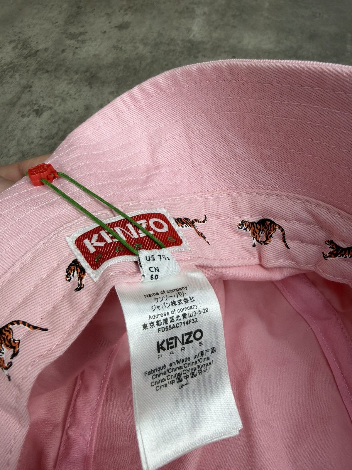 Kenzo Kenzo Pink Cotton Bucket Hat Size L Size ONE SIZE - 9 Thumbnail