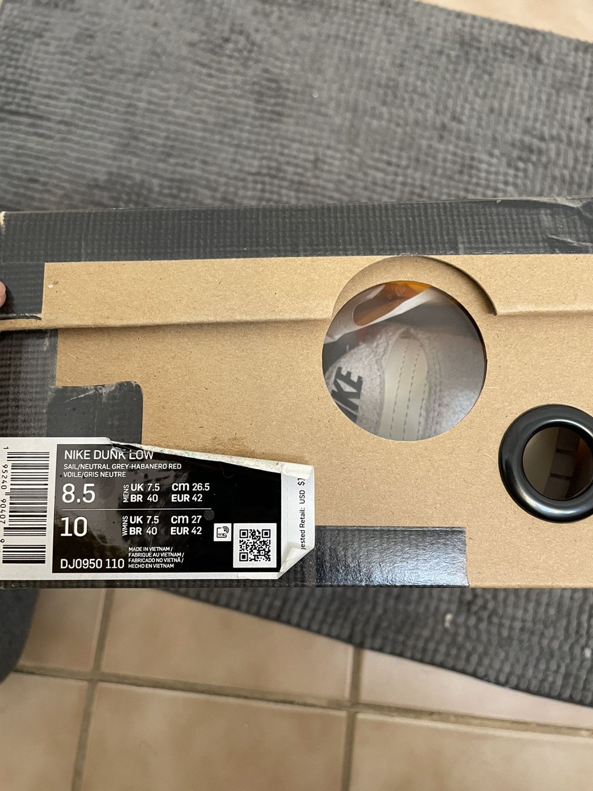 Nike × Off-White Off White Nike Dunk Low Lot 13 Size US 8.5 / EU 41-42 - 15 Thumbnail