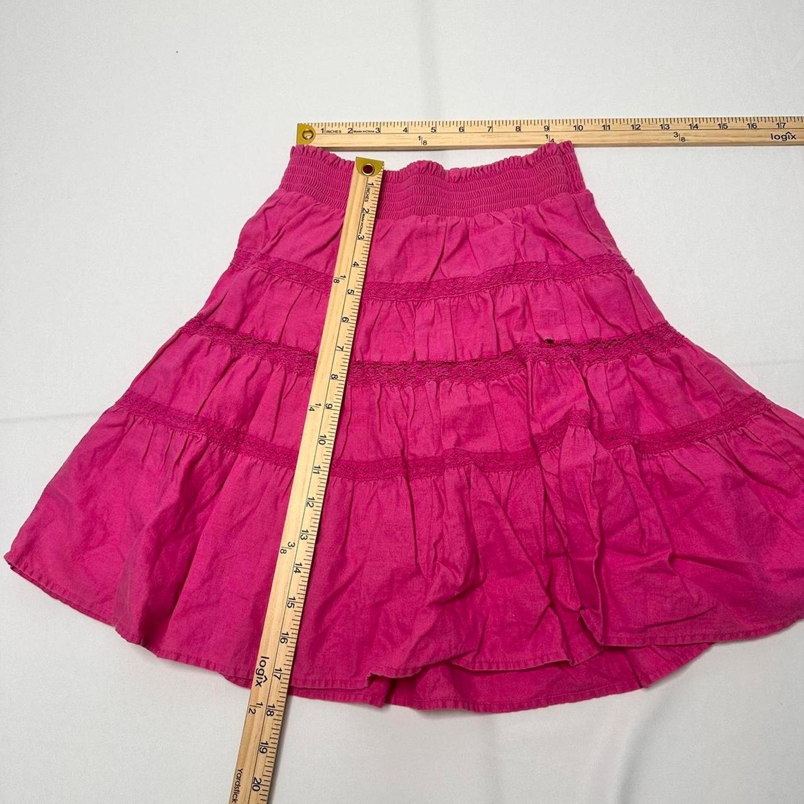Old Navy Pink Size XS Vintage Old Navy Y2K-Boho Maxi Skirt Size 26" / US 2 / IT 38 - 2 Thumbnail