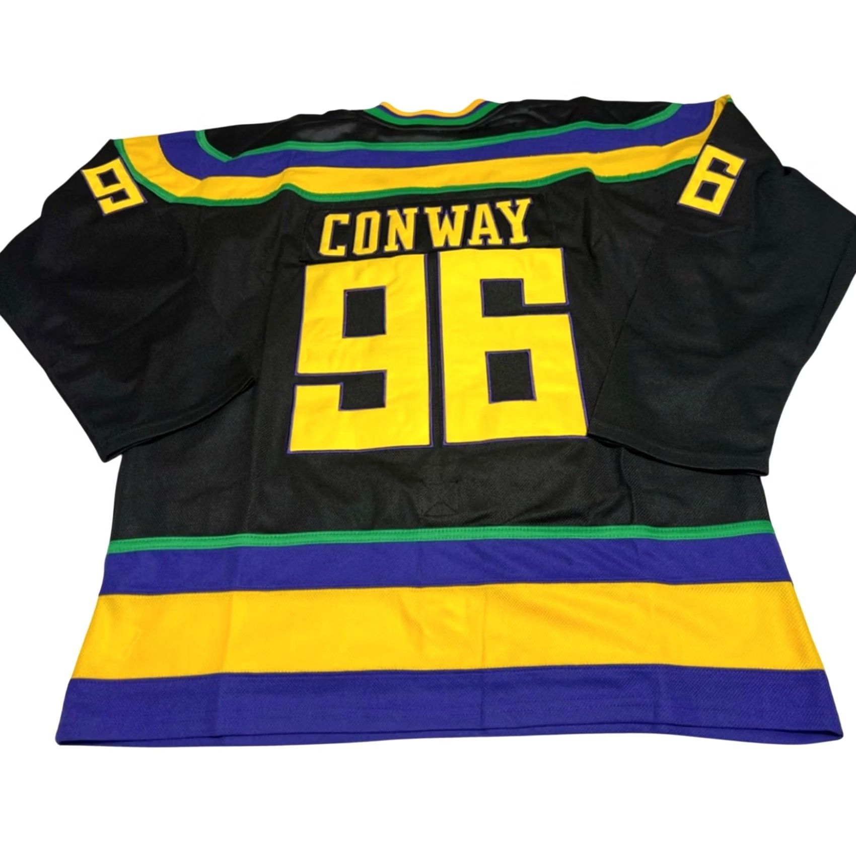 Vintage Charlie Conway Mighty Ducks Hockey Jersey XXXL Embroidered Fight Strap T-Shirt Mens Black 3XL Size US XXL / EU 58 / 5 - 2 Thumbnail