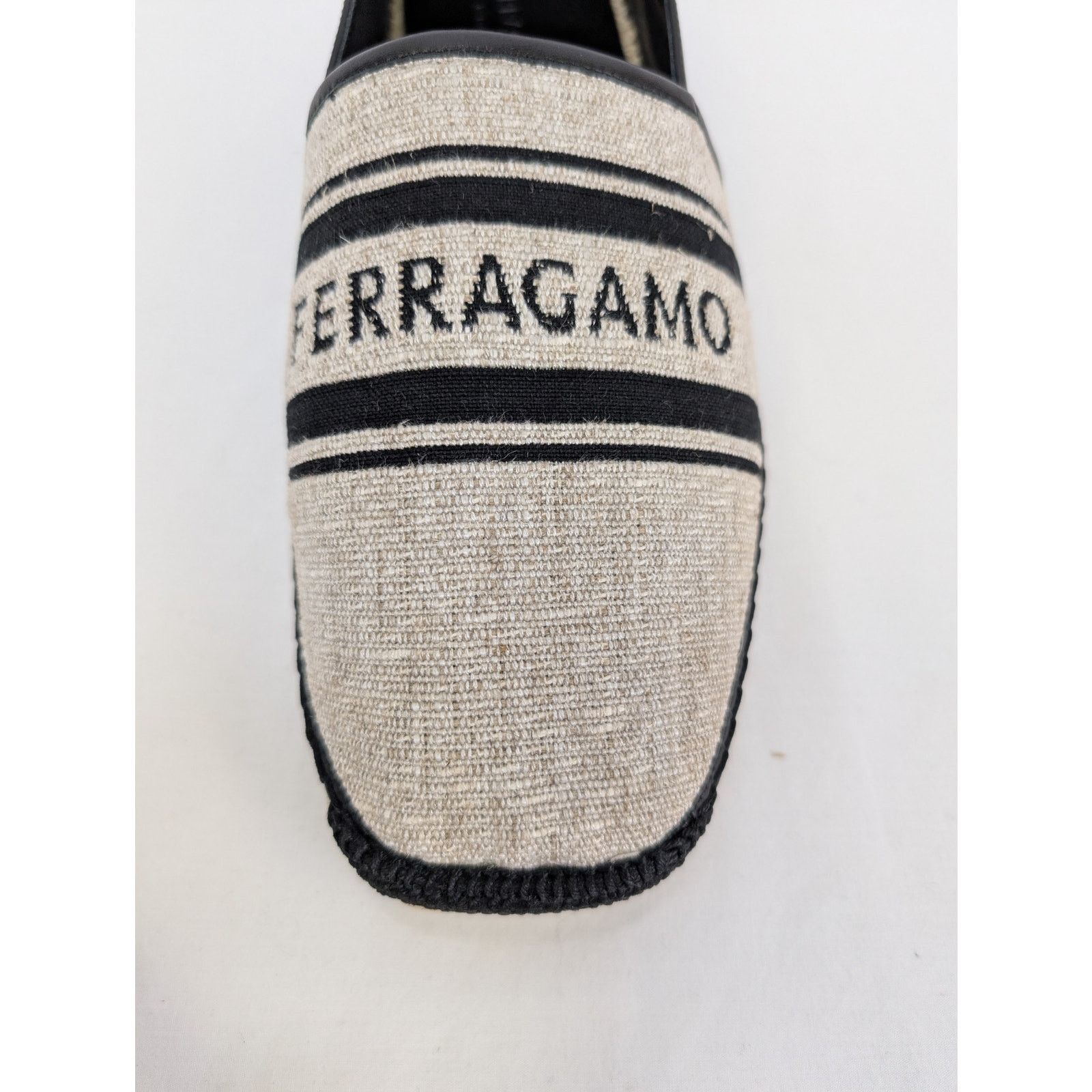 Salvatore Ferragamo o1rshd1 Jacquard canvas espadrilles shoe in multicolor Size US 12 / EU 45 - 14 Thumbnail