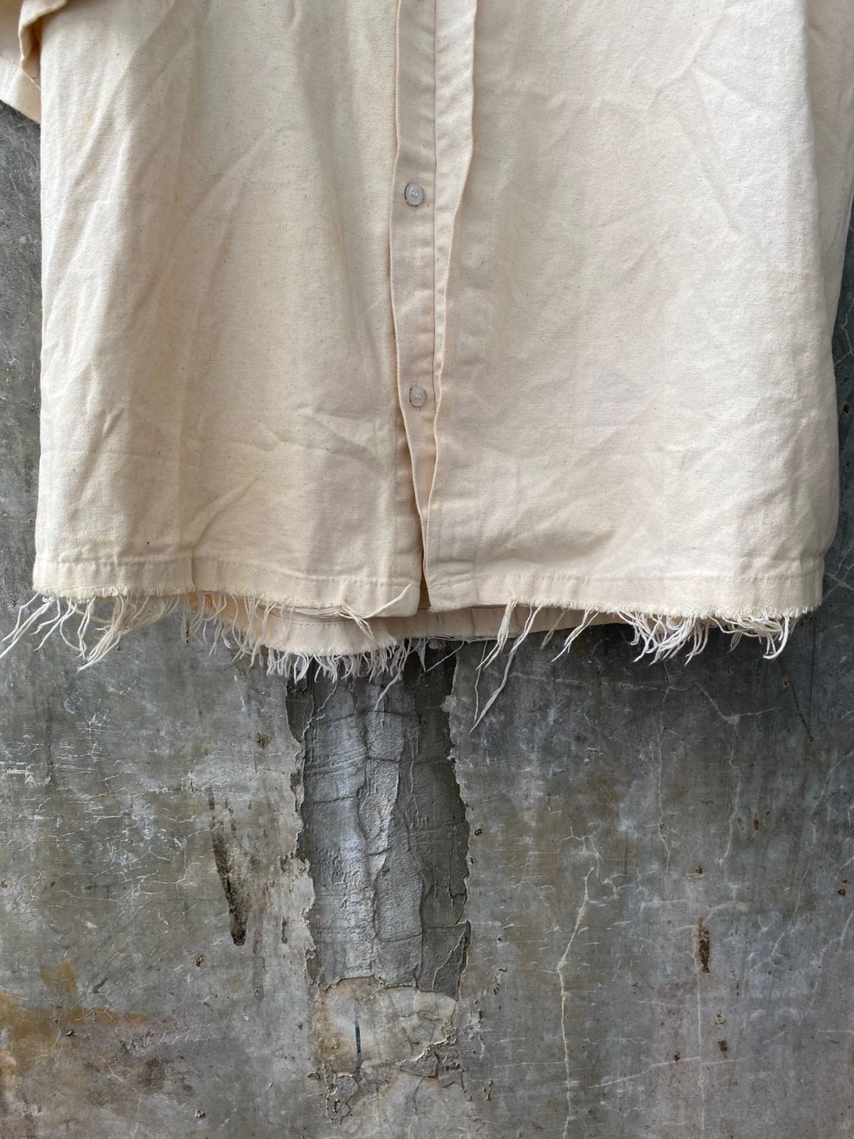 Jil Sander Jill Sander Campaign Back Logo Canvas Button Down Shirt Size US L / EU 52-54 / 3 - 9 Thumbnail