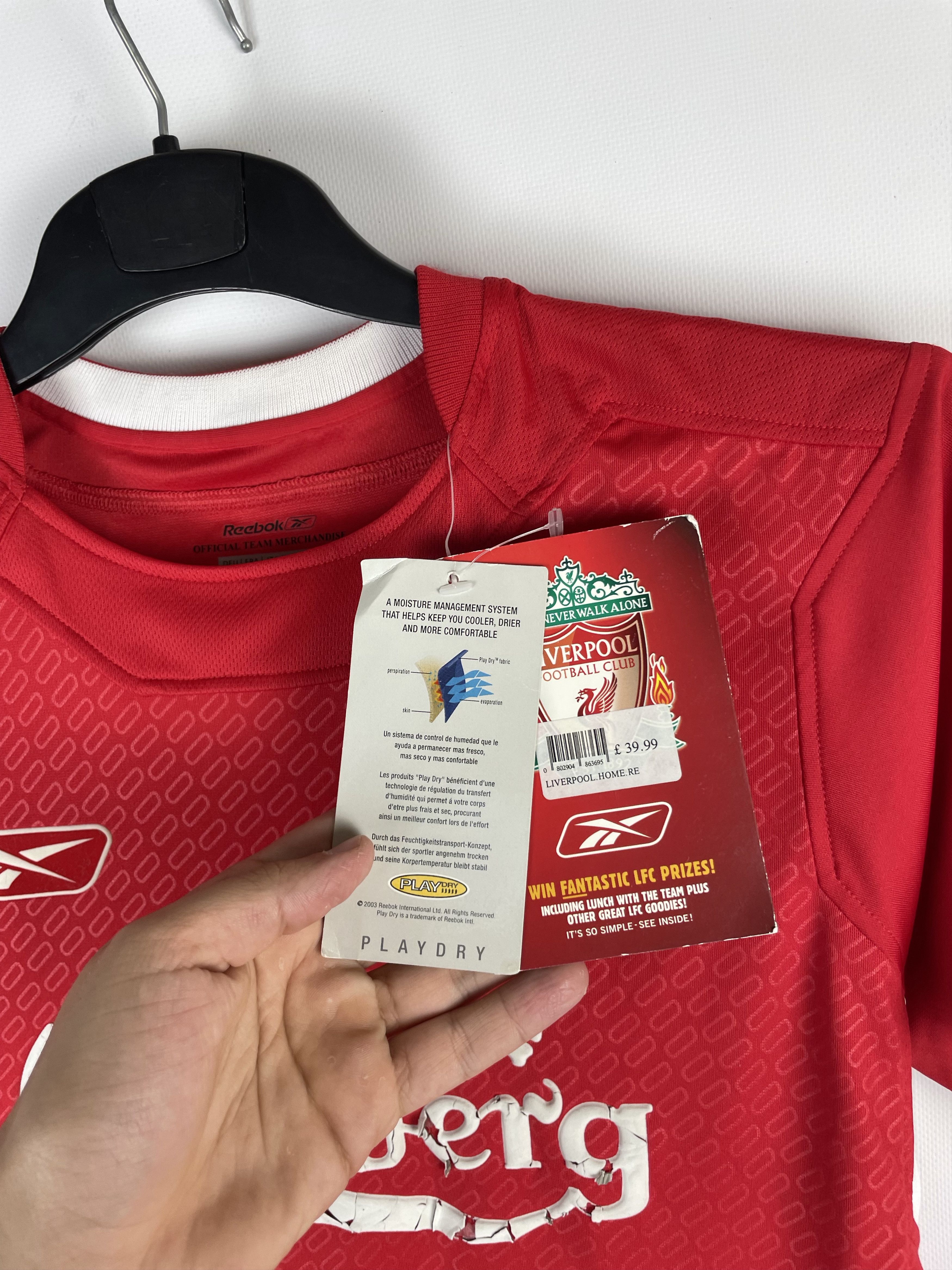 Reebok Liverpool Reebok soccer jersey carlsberg vintage Size US S / EU 44-46 / 1 - 6 Thumbnail