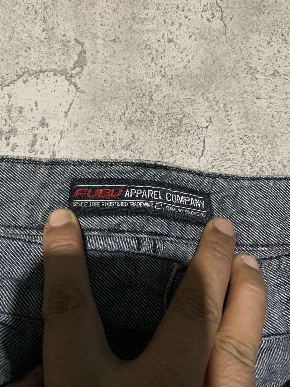 Fubu Vintage SunFaded adjustable leg baggy jeans hip hop Size US 30 / EU 46 - 11 Thumbnail