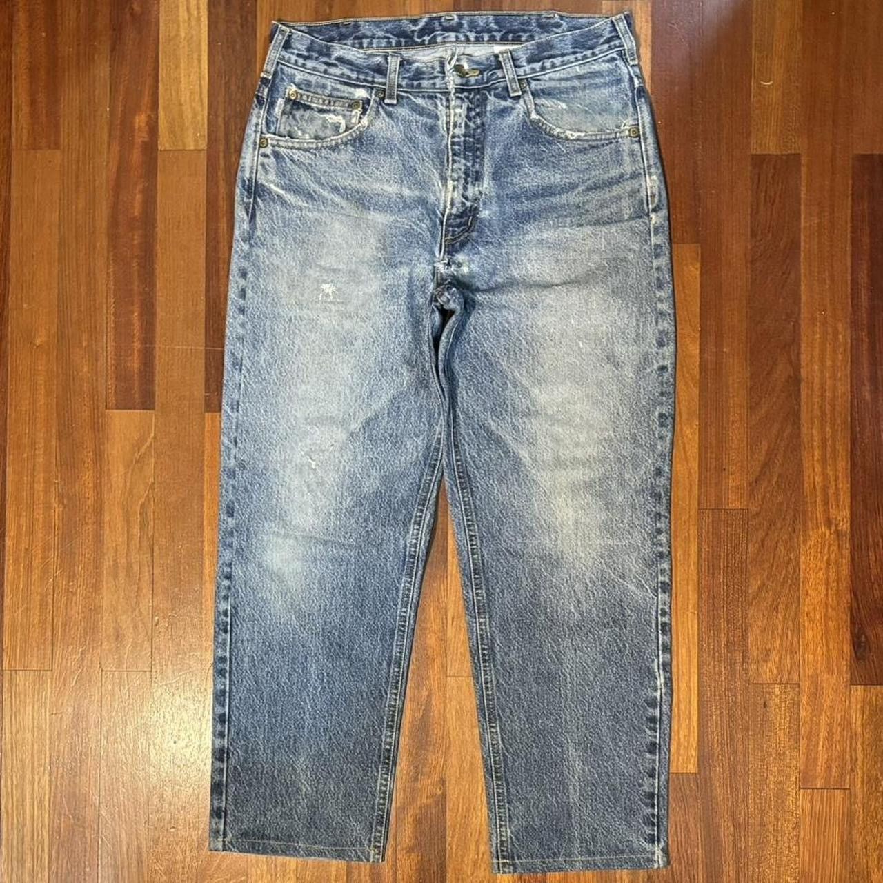 Carhartt × Vintage Real Vintage Carhartt Repaired Blue Jeans Size US 32 / EU 48 - 1 Thumbnail