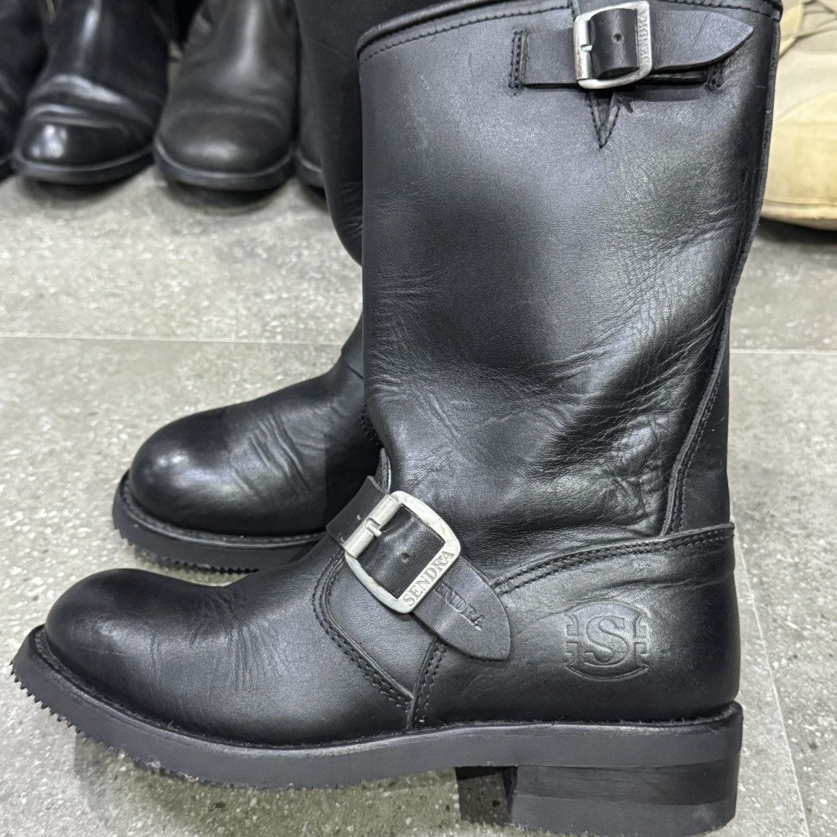 Sendra Sendra Leather Engineer Buckle Boots Size US 7 / IT 37 - 10 Thumbnail