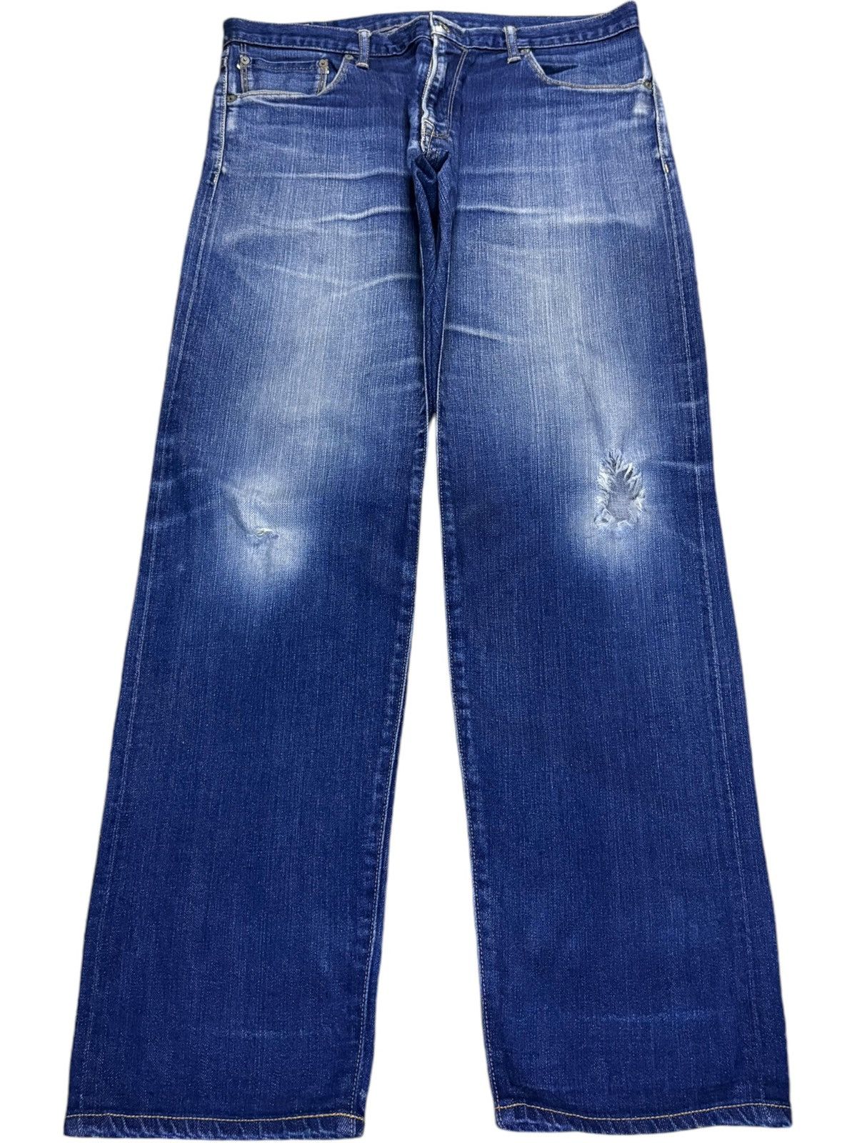 Japanese Brand × Spellbound Vintage Japanese Spellbound Selvedge Faded Distressed Jeans Size US 34 / EU 50 - 2 Thumbnail