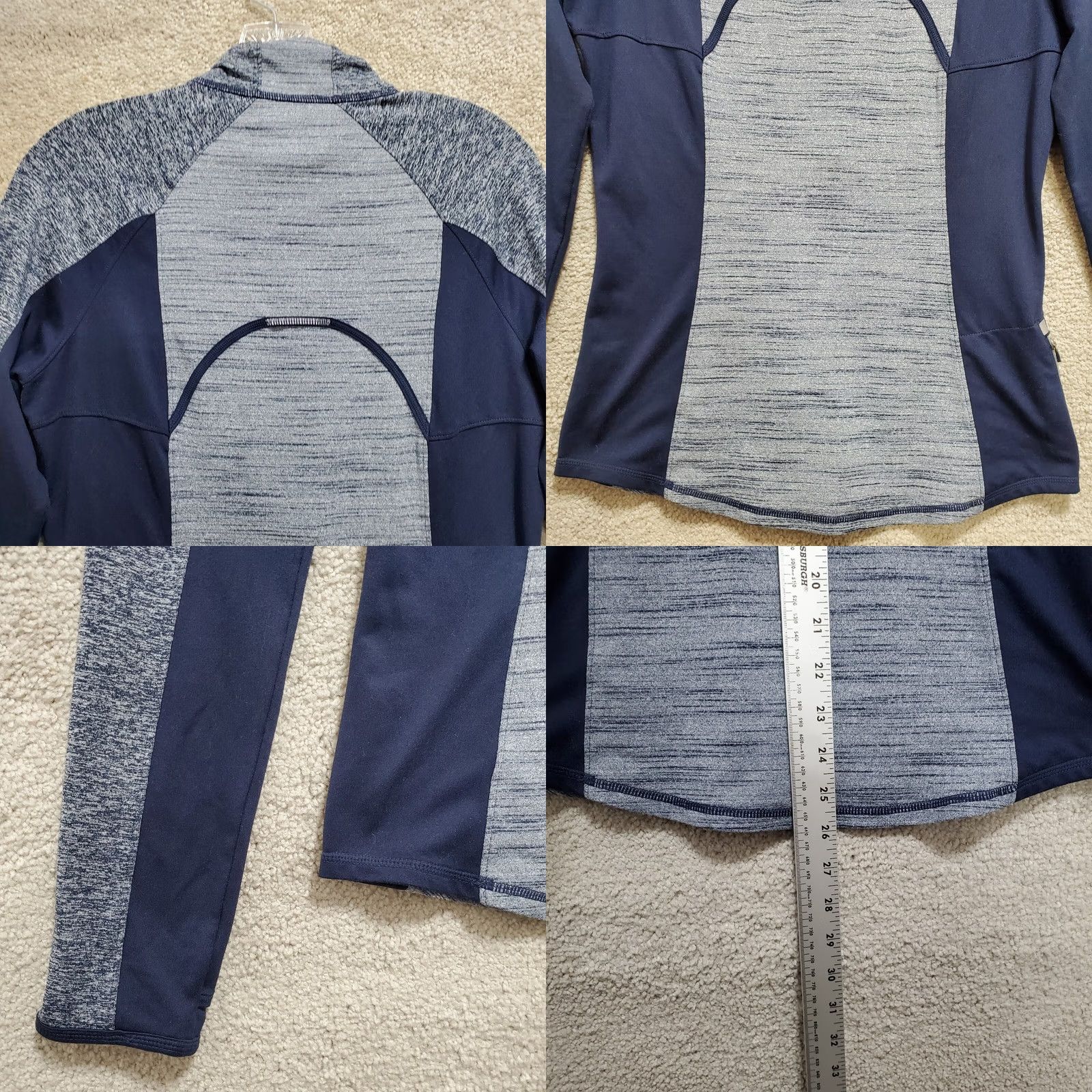 Athleta Athleta Snowscape Jacket Women's Small Blue Polyester Stretch Half Zip Mock Neck Jacket Size S / US 4 / IT 40 - 8 Thumbnail