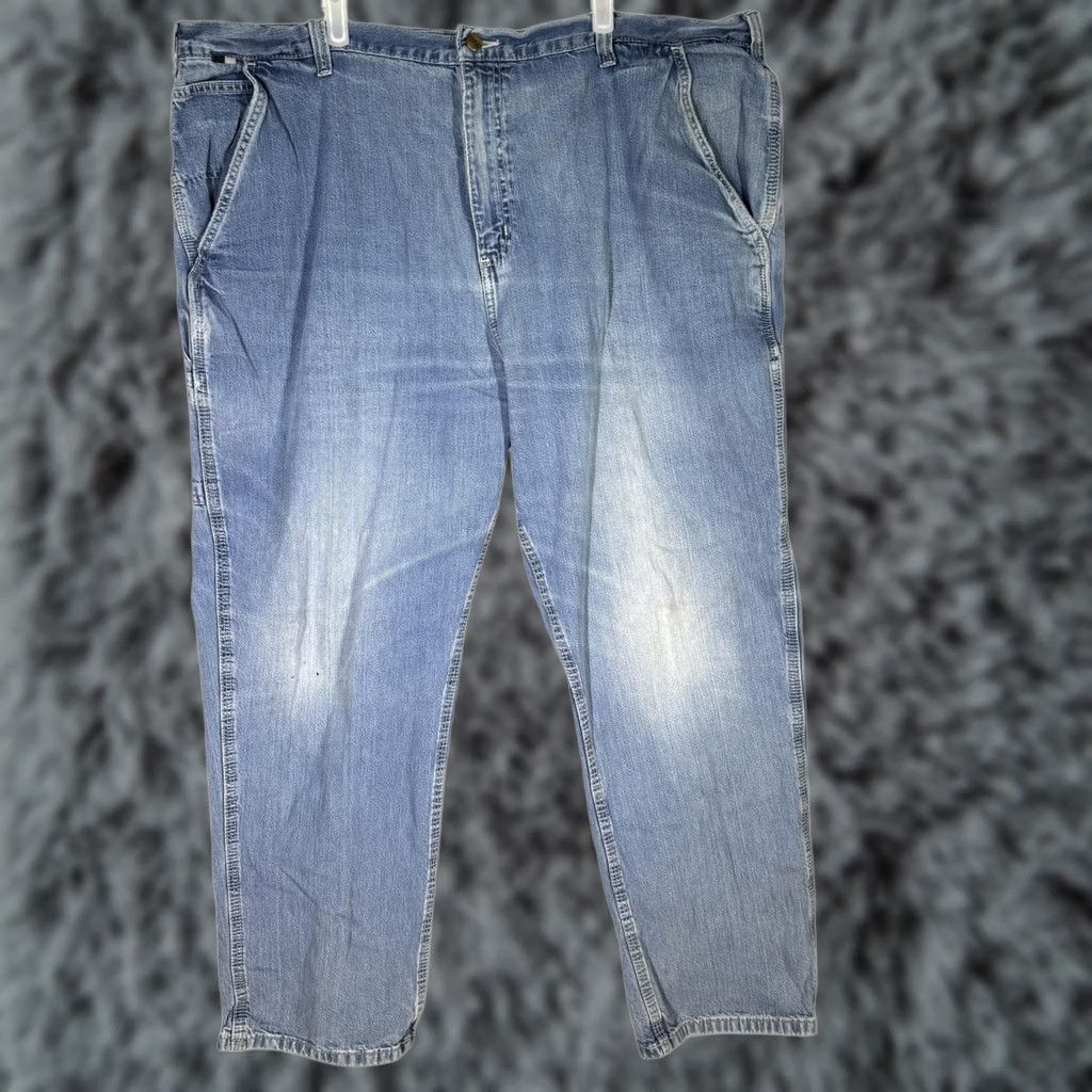 Carhartt VINTAGE Carhartt FR Jeans Mens 46x32 Blue Flame Resistant Carpenter Workwear FR Jeans Size US 30 / EU 46 - 1 Thumbnail