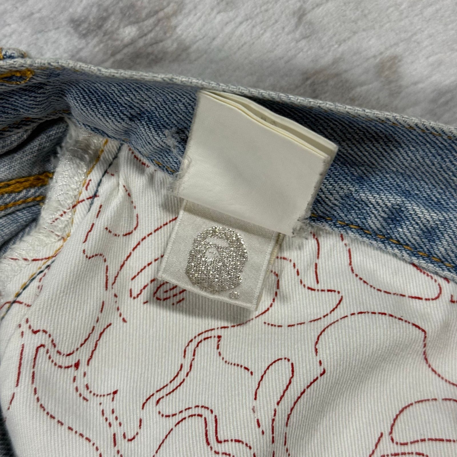 Bape × Nigo Authentic Bape 2000’s Straight Fit Jeans 30 Size US 30 / EU 46 - 4 Thumbnail