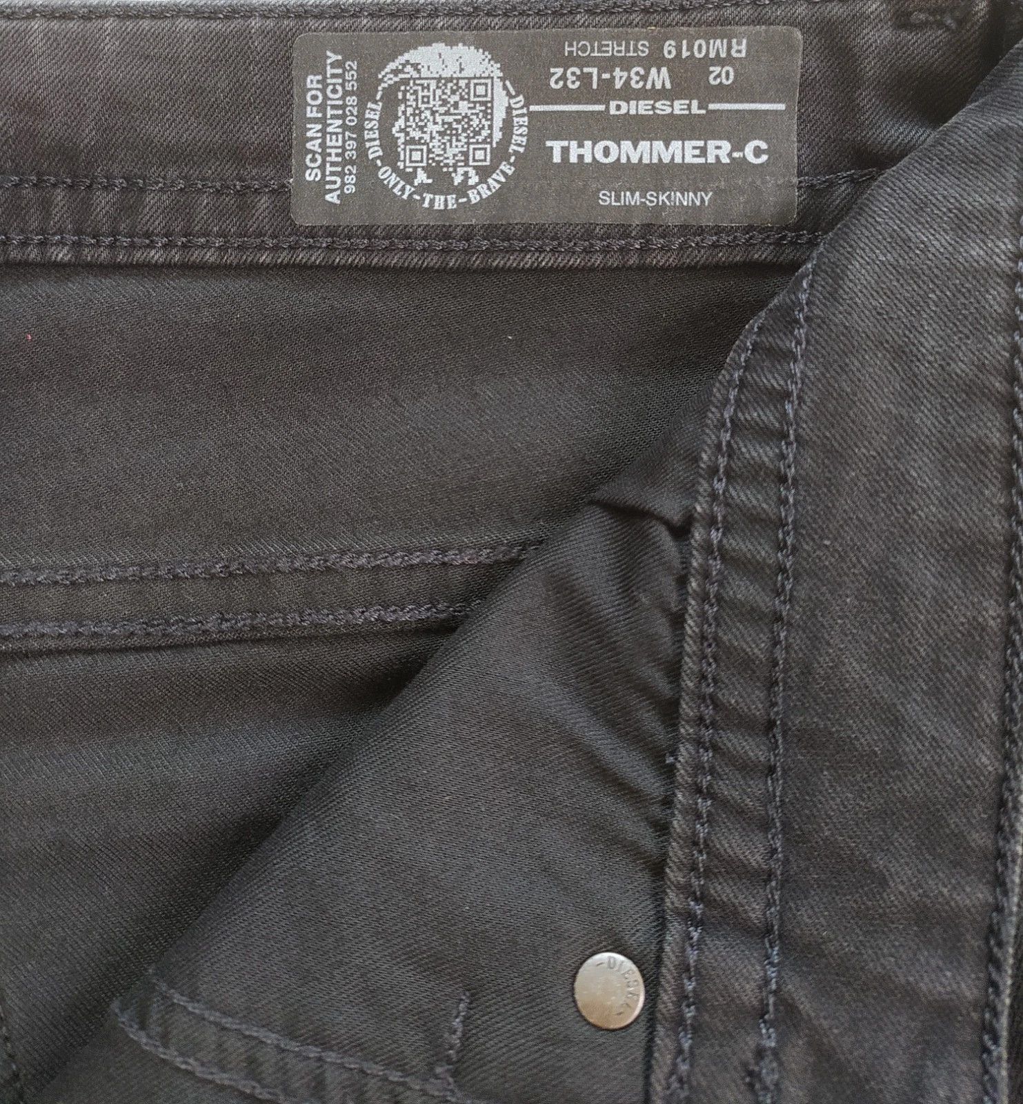 Diesel Diesel THOMMER-C L.32 MENS JEANS T/9607 Size US 34 / EU 50 - 7 Thumbnail