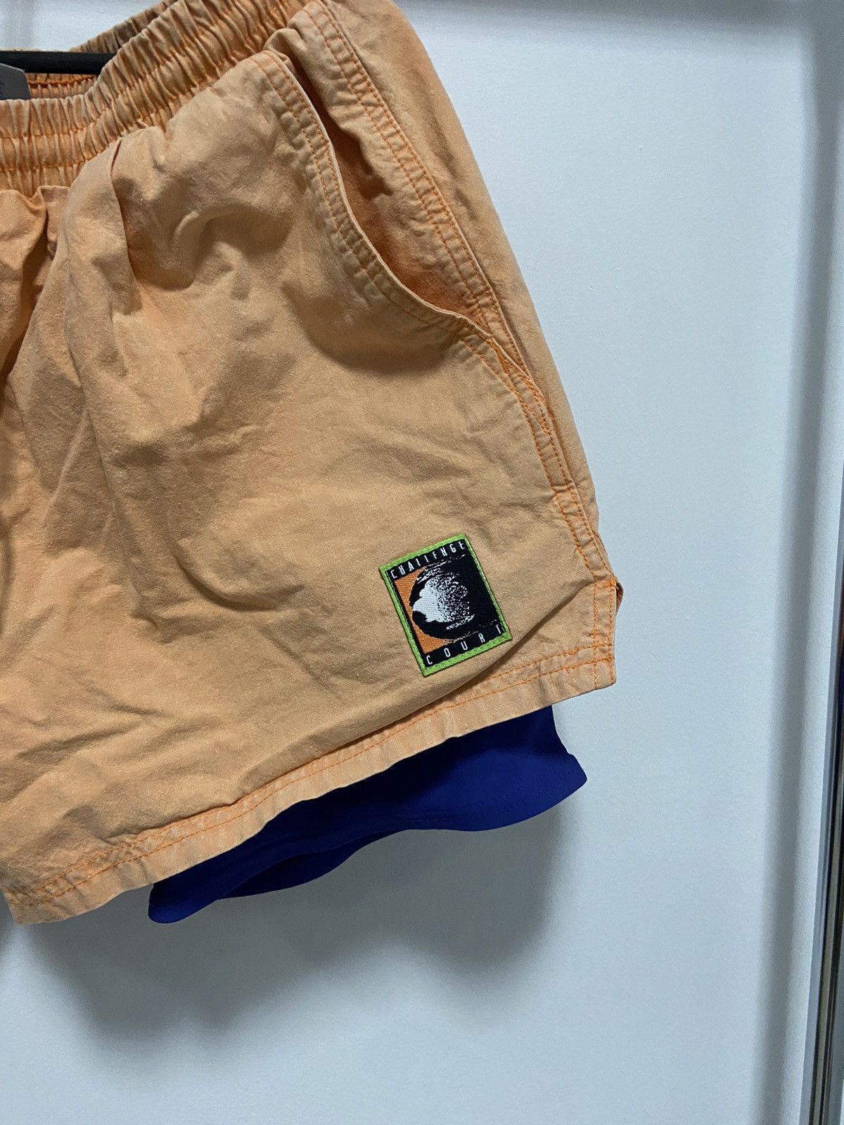 Nike × Vintage Nike Court Vintage Shorts Y2K Zip Small Logo Size US 34 / EU 50 - 2 Thumbnail