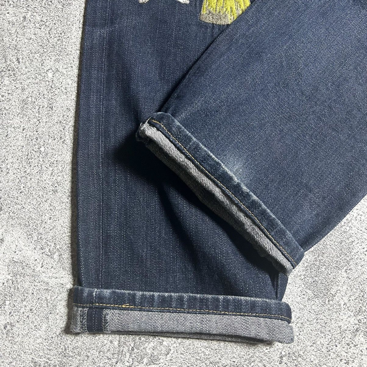 Japanese Brand Vintage Script Denim Rabbit Embroidery Size US 31 - 11 Thumbnail